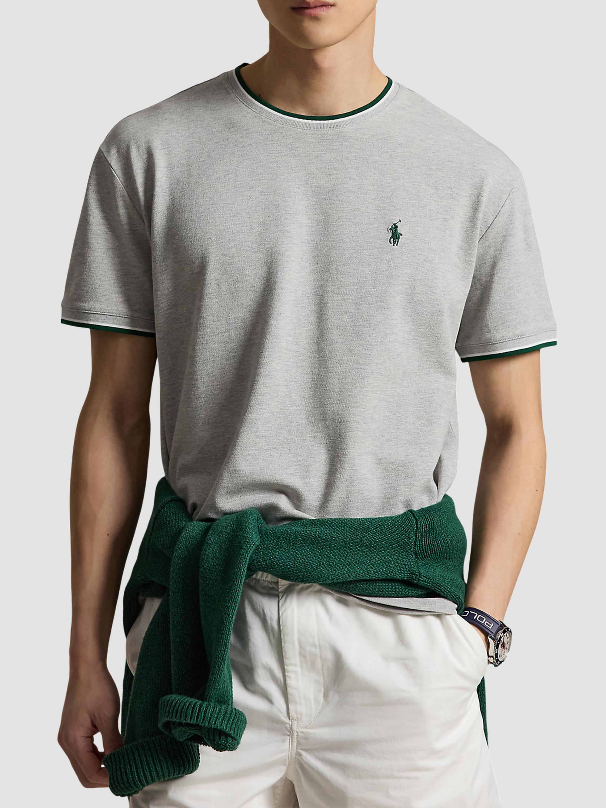 Polo Ralph Lauren Men's Stretch Mesh Crewneck T-Shirt - Spring Heather | Thumbnail 4