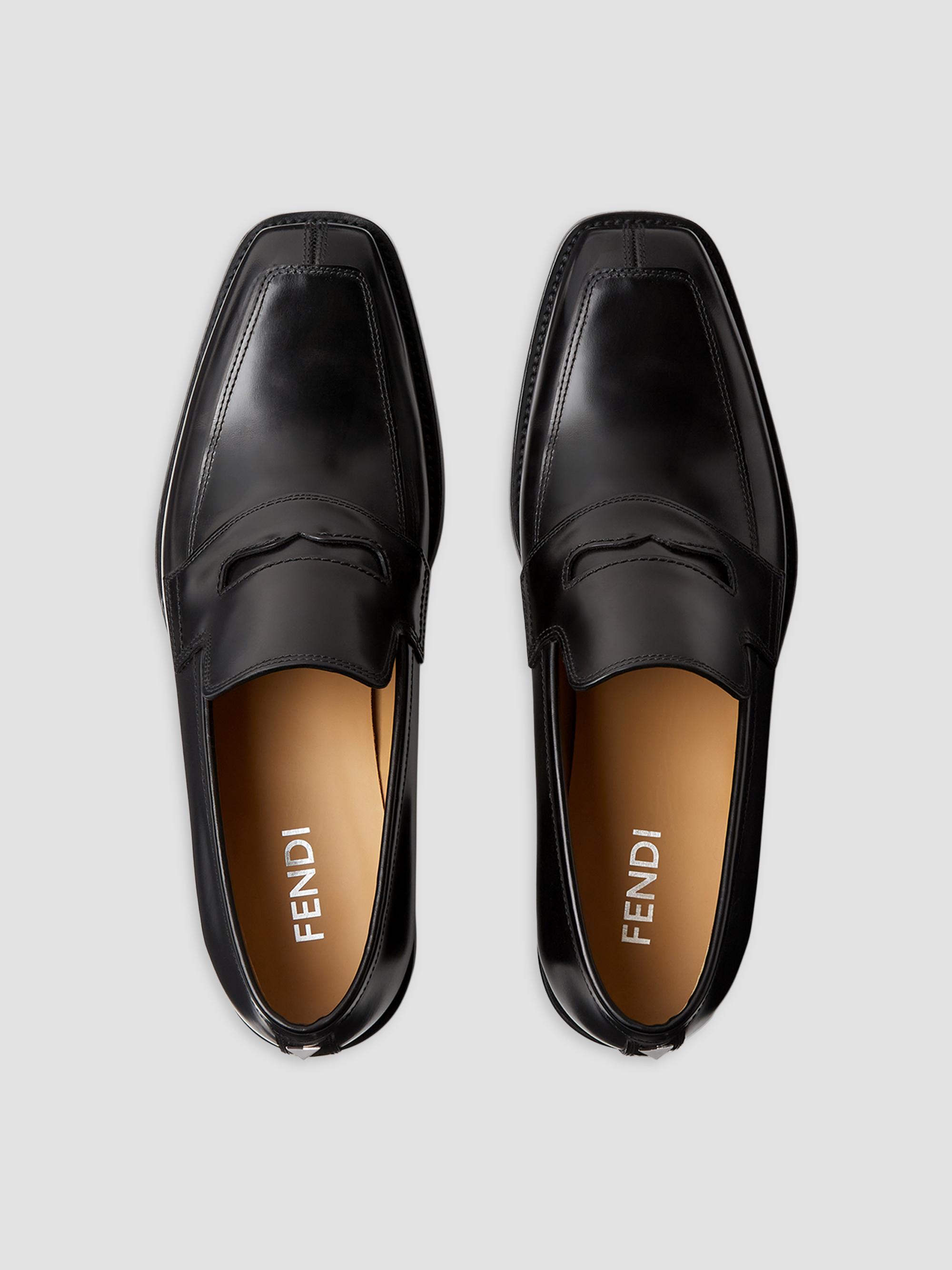 Fendi 1996 Leather Penny Loafers | Saks Fifth Avenue