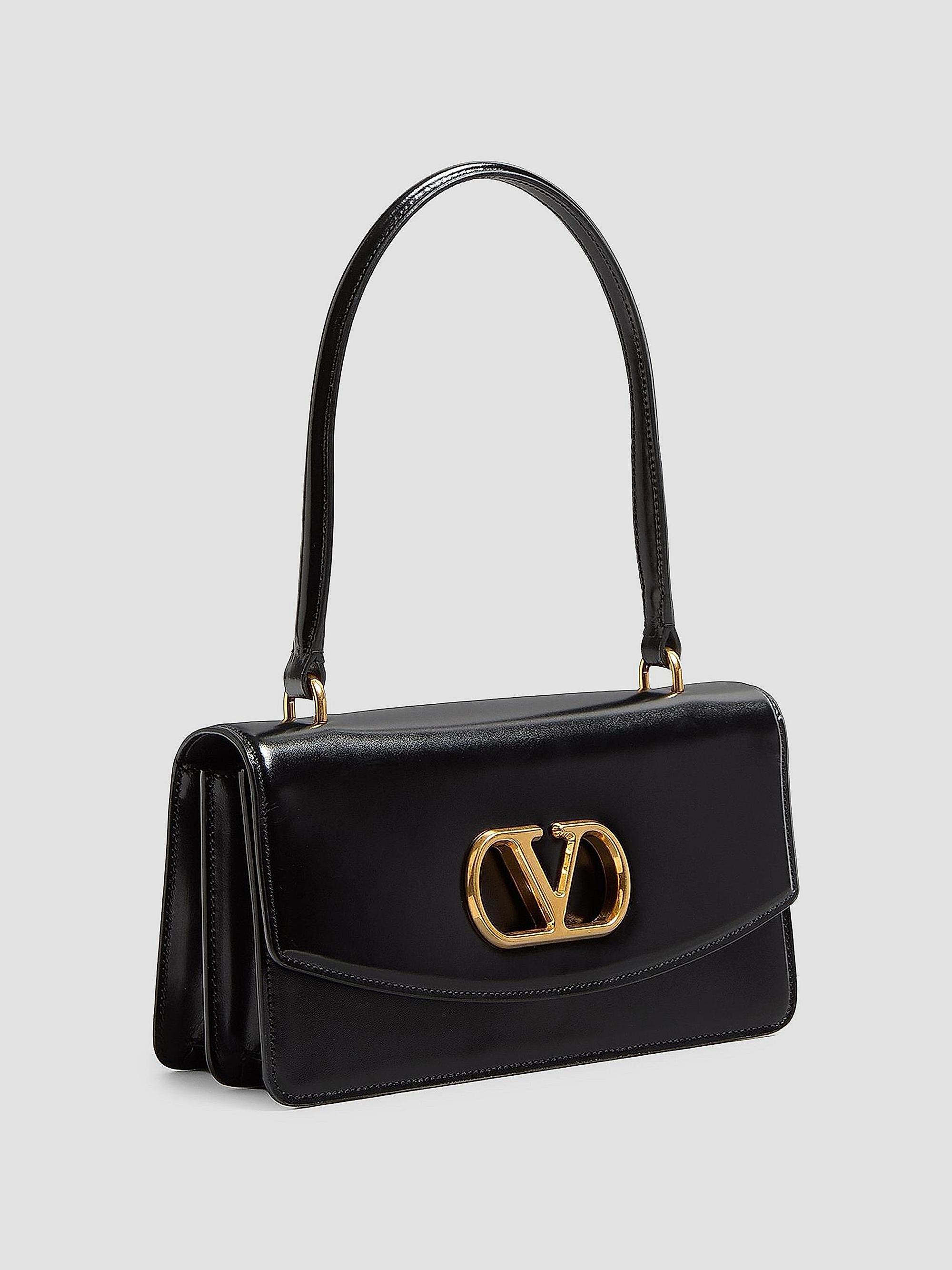 Valentino Garavani Vain Shoulder Bag in Shiny Calfskin | Saks