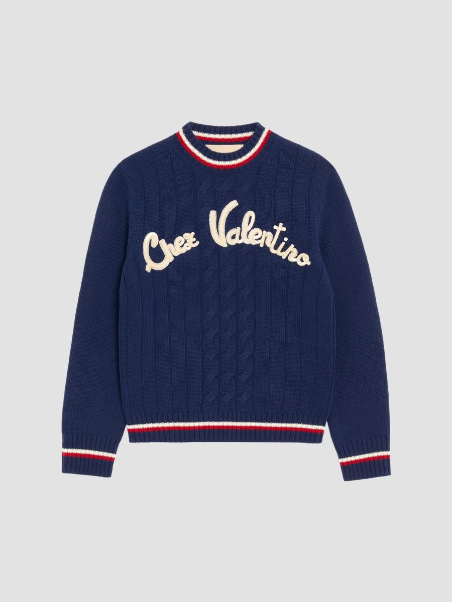 Valentino Garavani Embroidered Wool Sweater | Saks Fifth Avenue