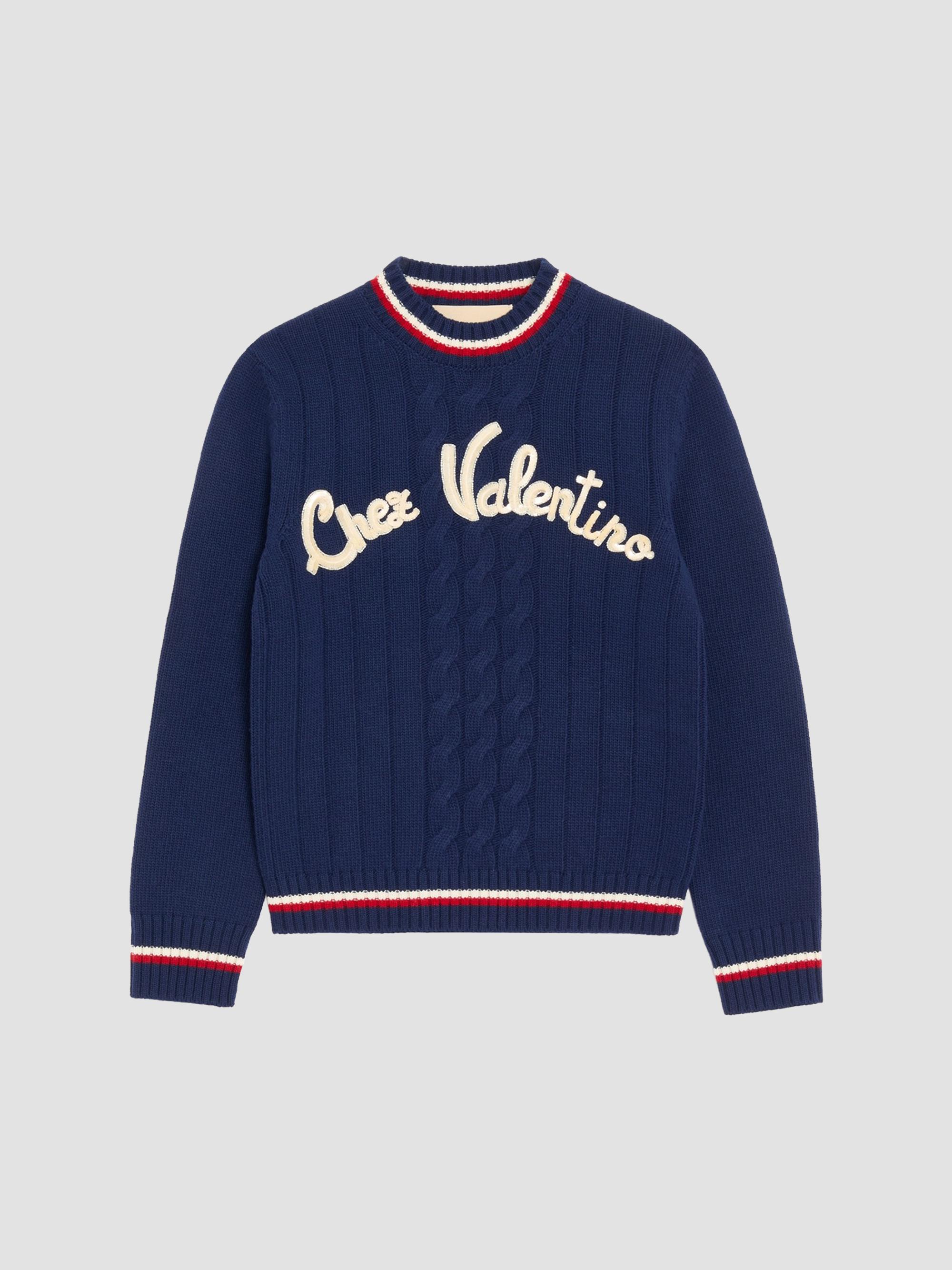 Valentino Garavani Embroidered Wool Sweater | Saks Fifth Avenue