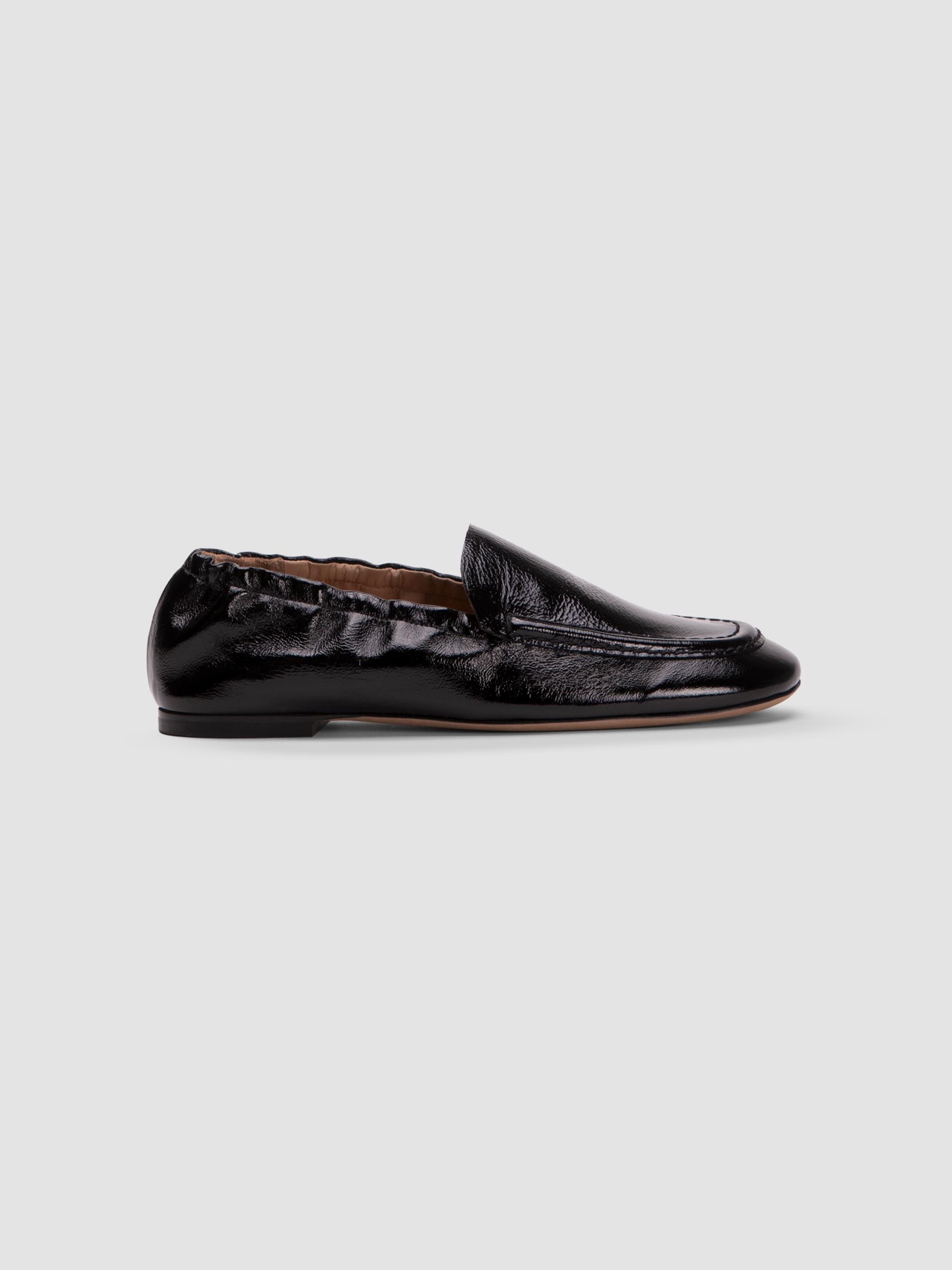 Odissì Women's Juno Moc Toe Leather Loafers - Black | Thumbnail 5