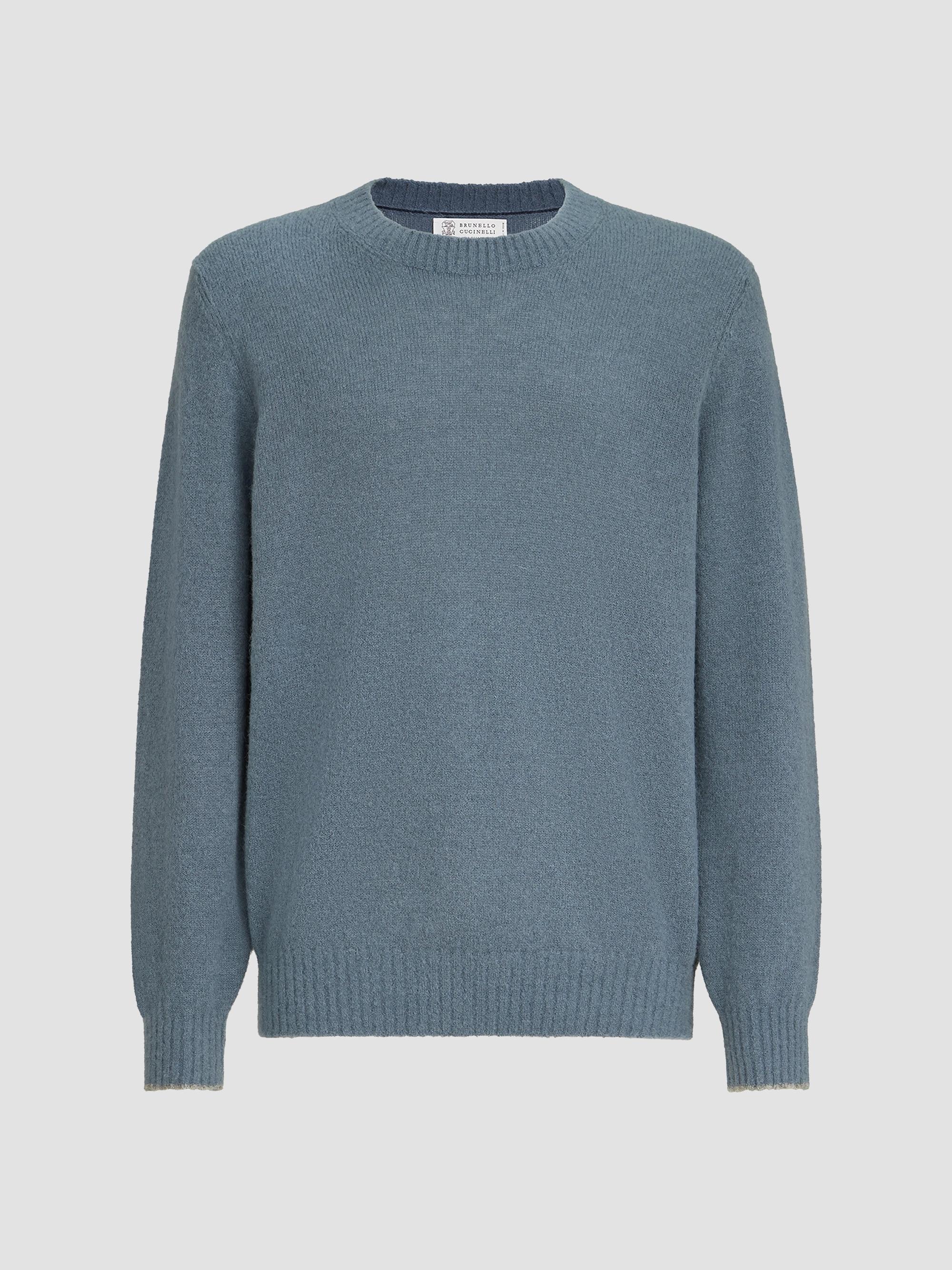 Brunello Cucinelli Mouliné Cashmere Sweater with Half Zip | Saks
