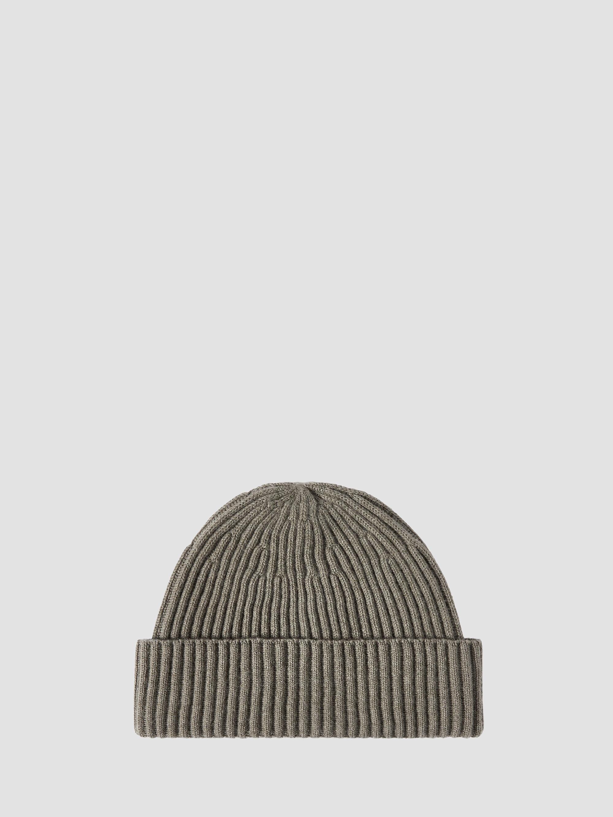 Brunello Cucinelli Virgin Wool, Silk and Cashmere Ribbed Beanie