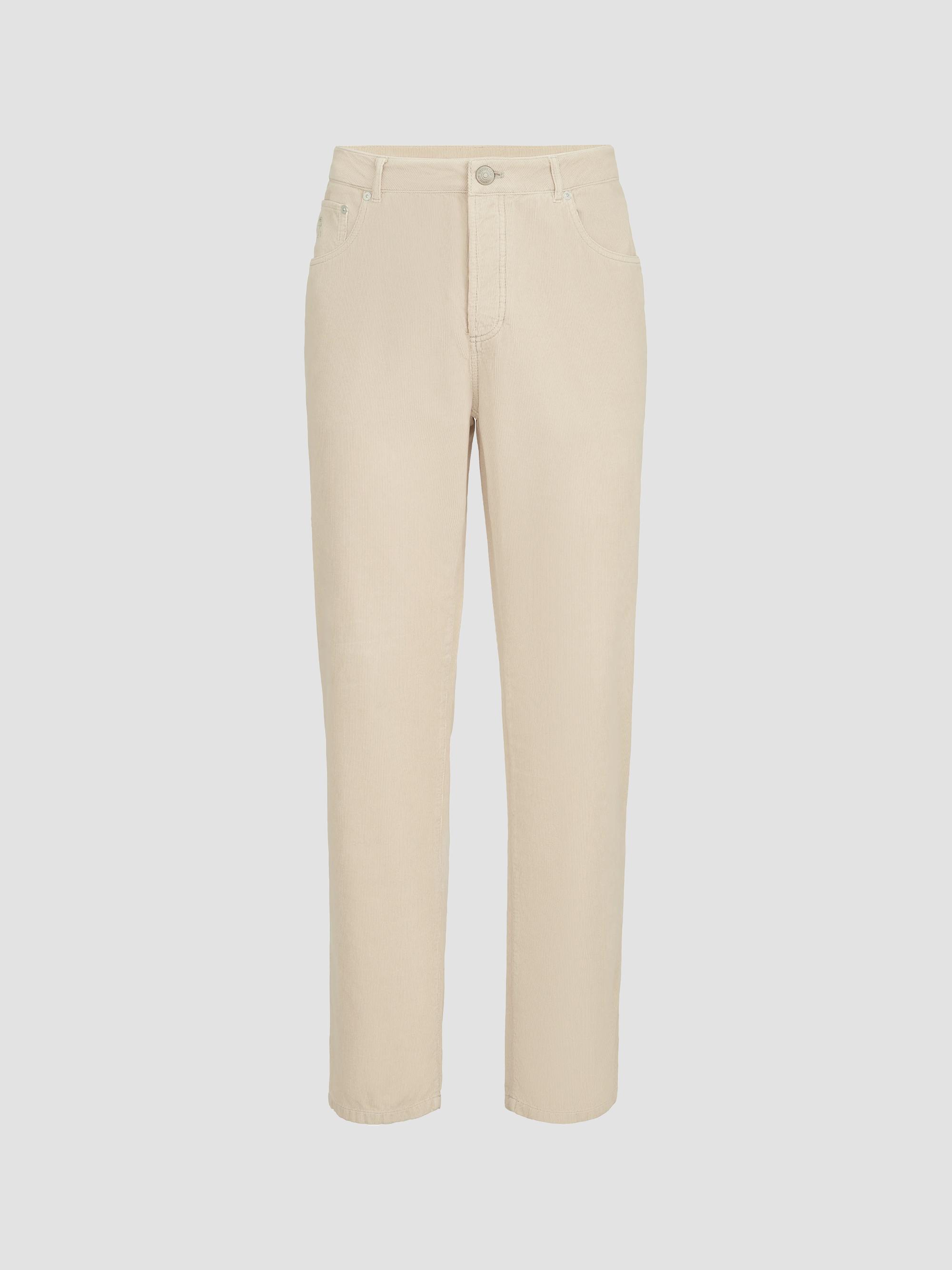 Brunello Cucinelli Men's Garment-Dyed Five-Pocket Trousers in Cotton Narrow Wale Corduroy - Sand | Thumbnail 7