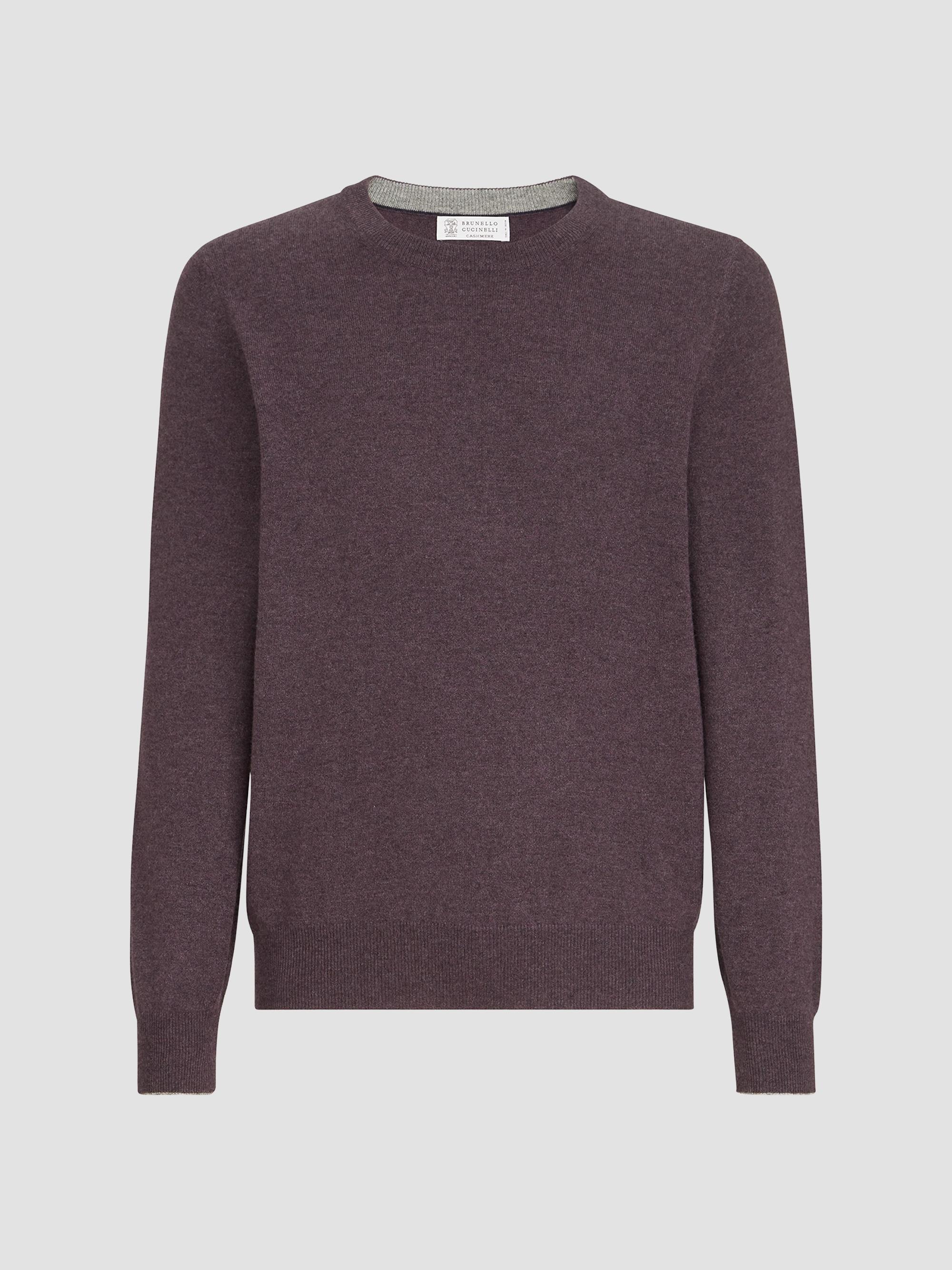 Brunello Cucinelli Men's Cashmere Sweater - Brown