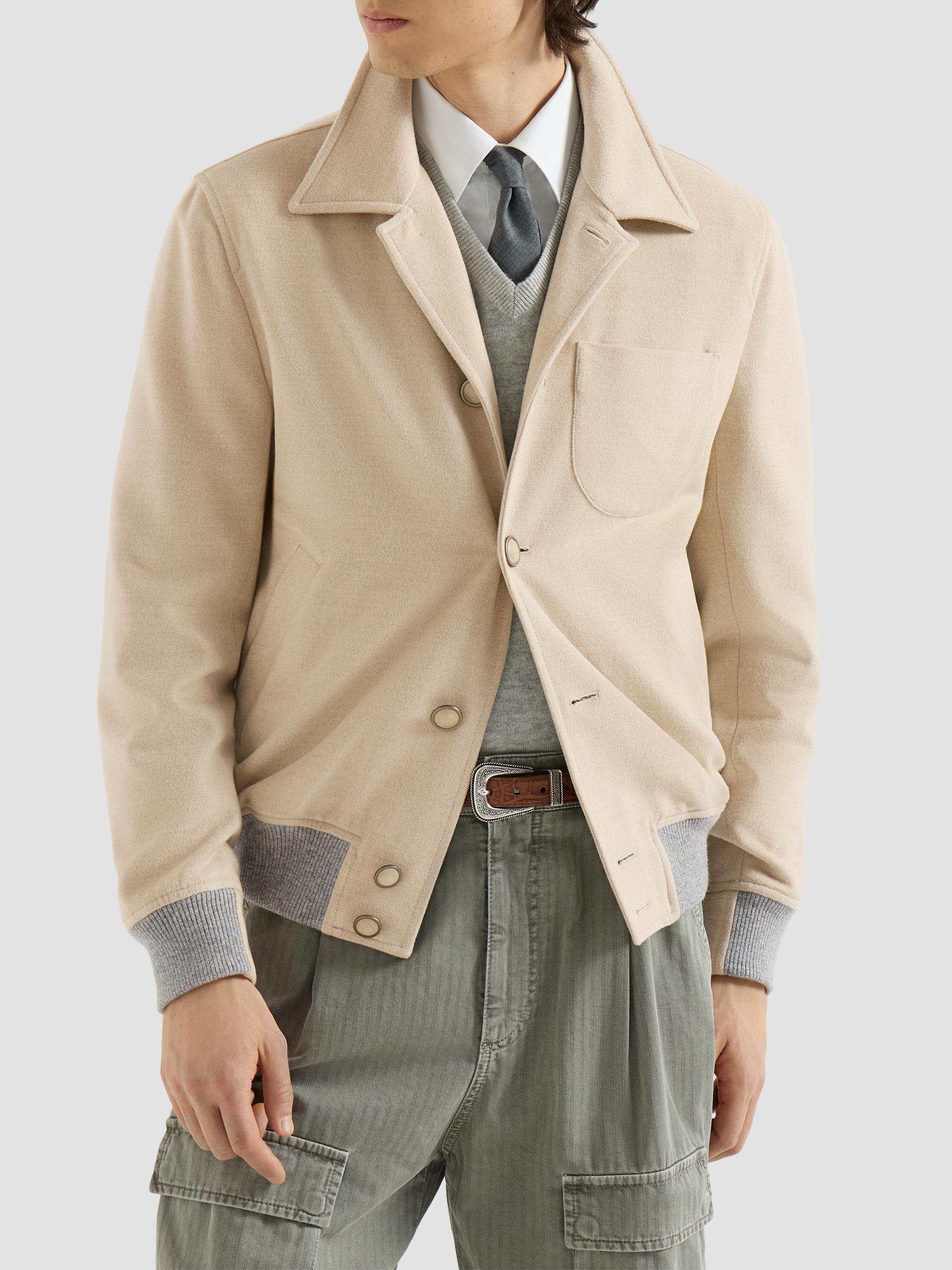 Brunello Cucinelli Lightweight Virgin Wool Cloth Outerwear Jacket