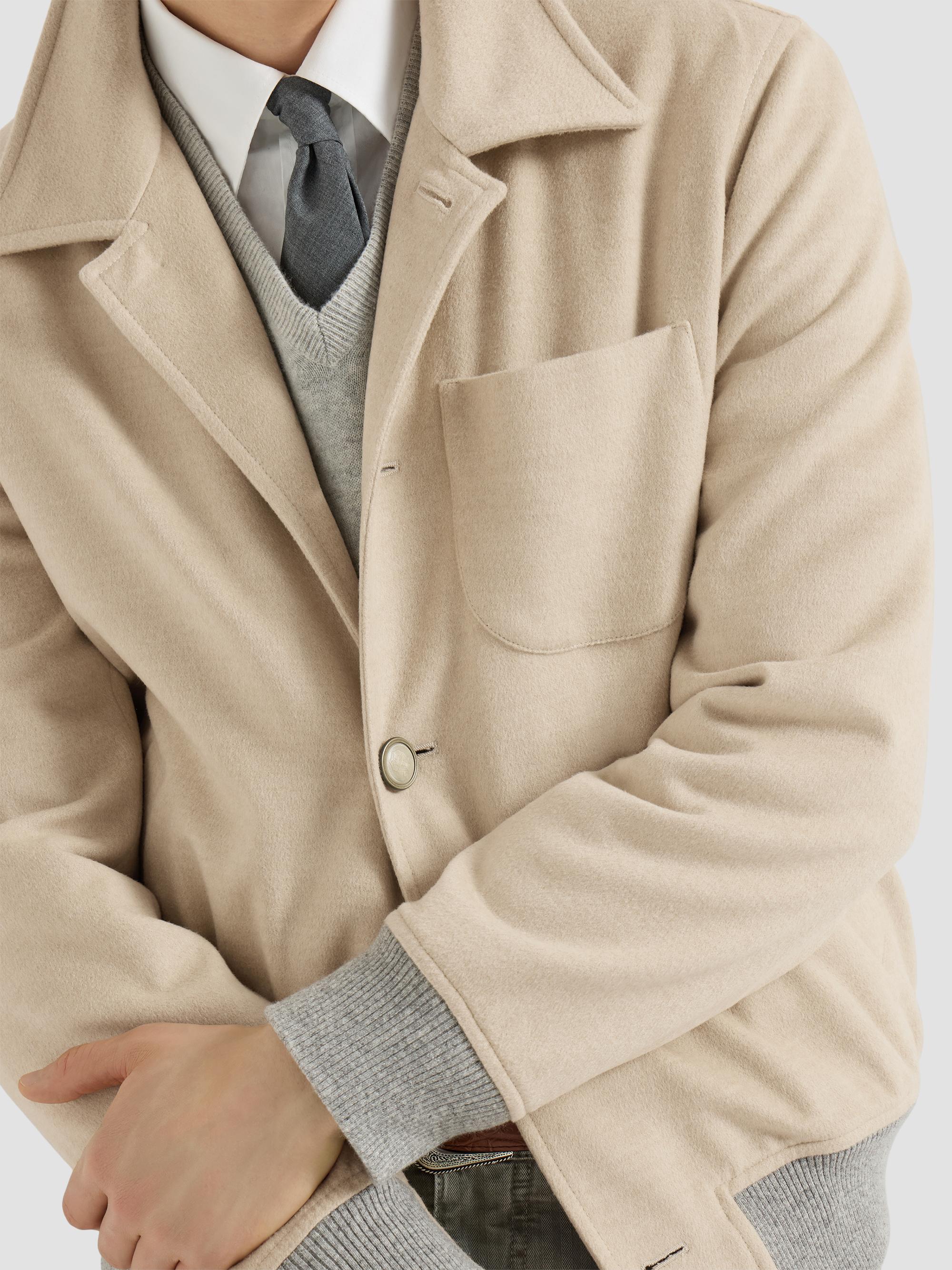 Brunello Cucinelli Lightweight Virgin Wool Cloth Outerwear Jacket