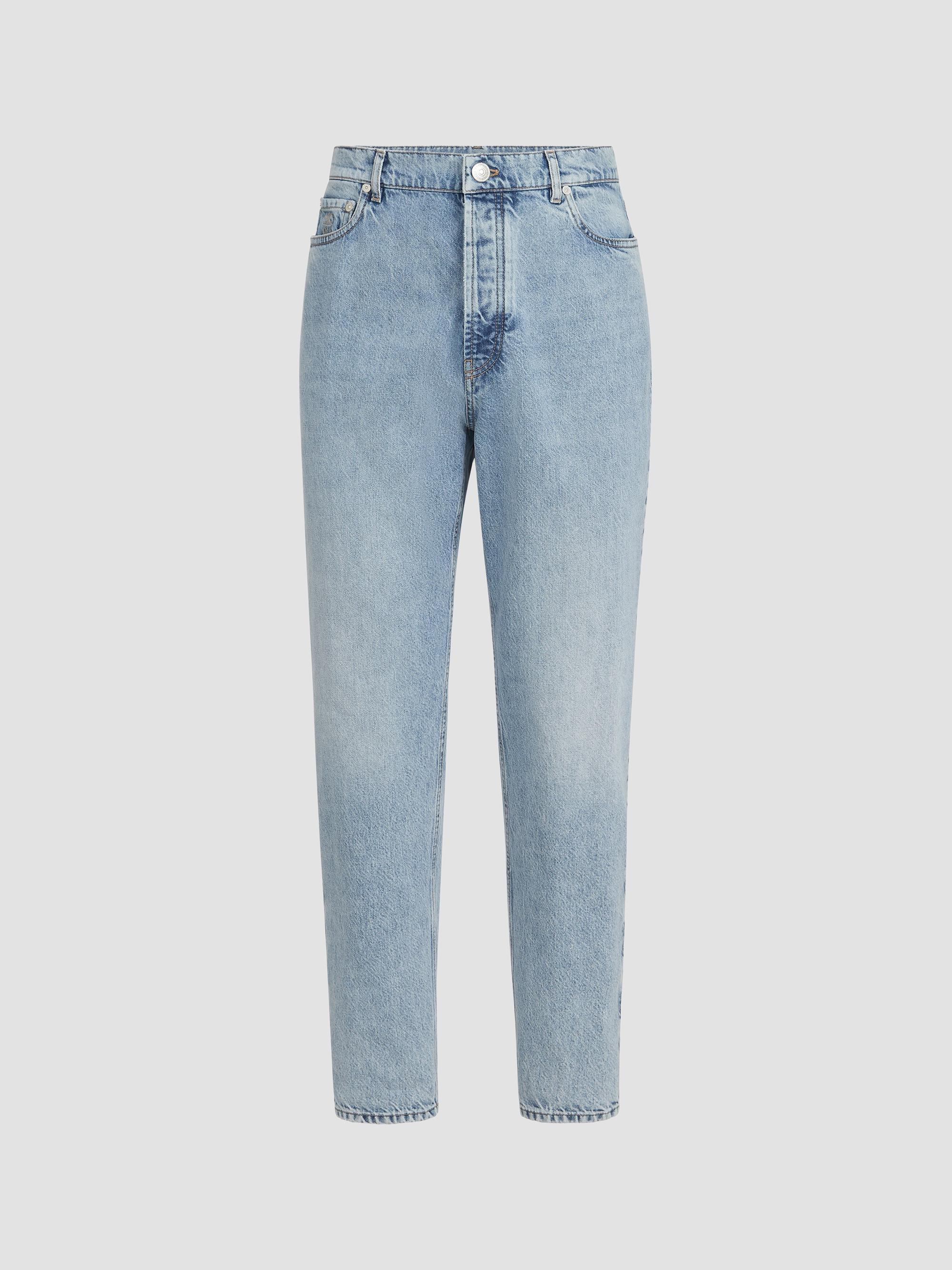 Brunello Cucinelli Men's Denim Iconic Fit Five-Pocket Jeans - Light Denim | Thumbnail 7