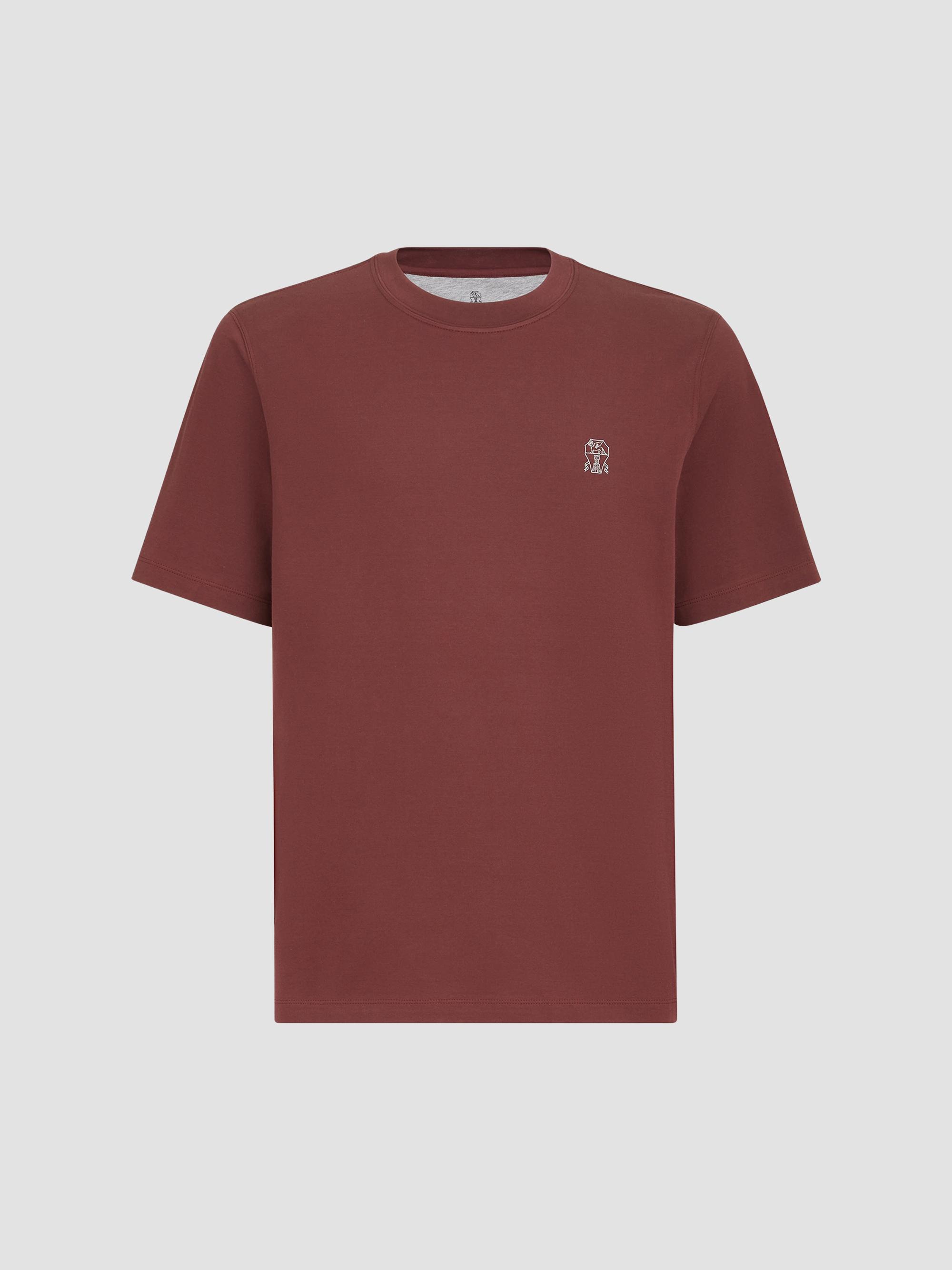 Brunello Cucinelli Men's Cotton Jersey Crew-Neck T-Shirt - Brown | Thumbnail 7