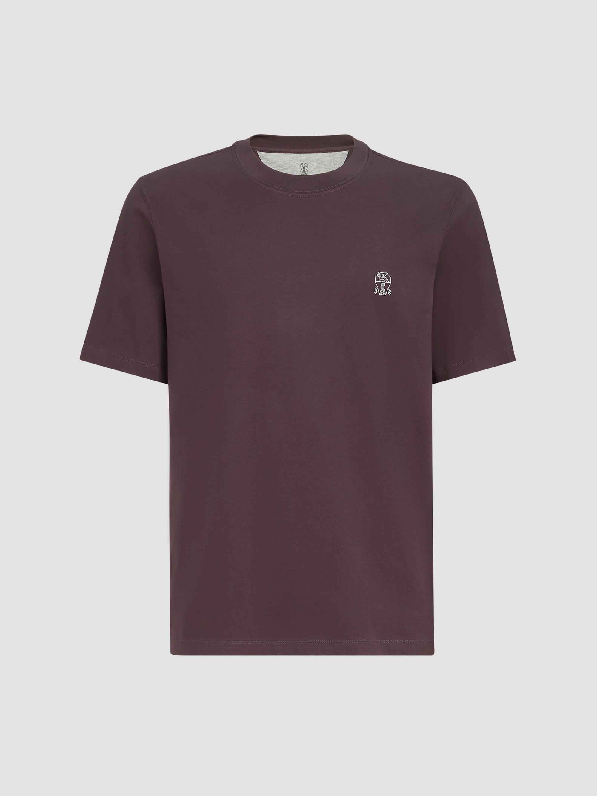 Brunello Cucinelli Men's Cotton Jersey Crew-Neck T-Shirt - Dark Brown | Thumbnail 7