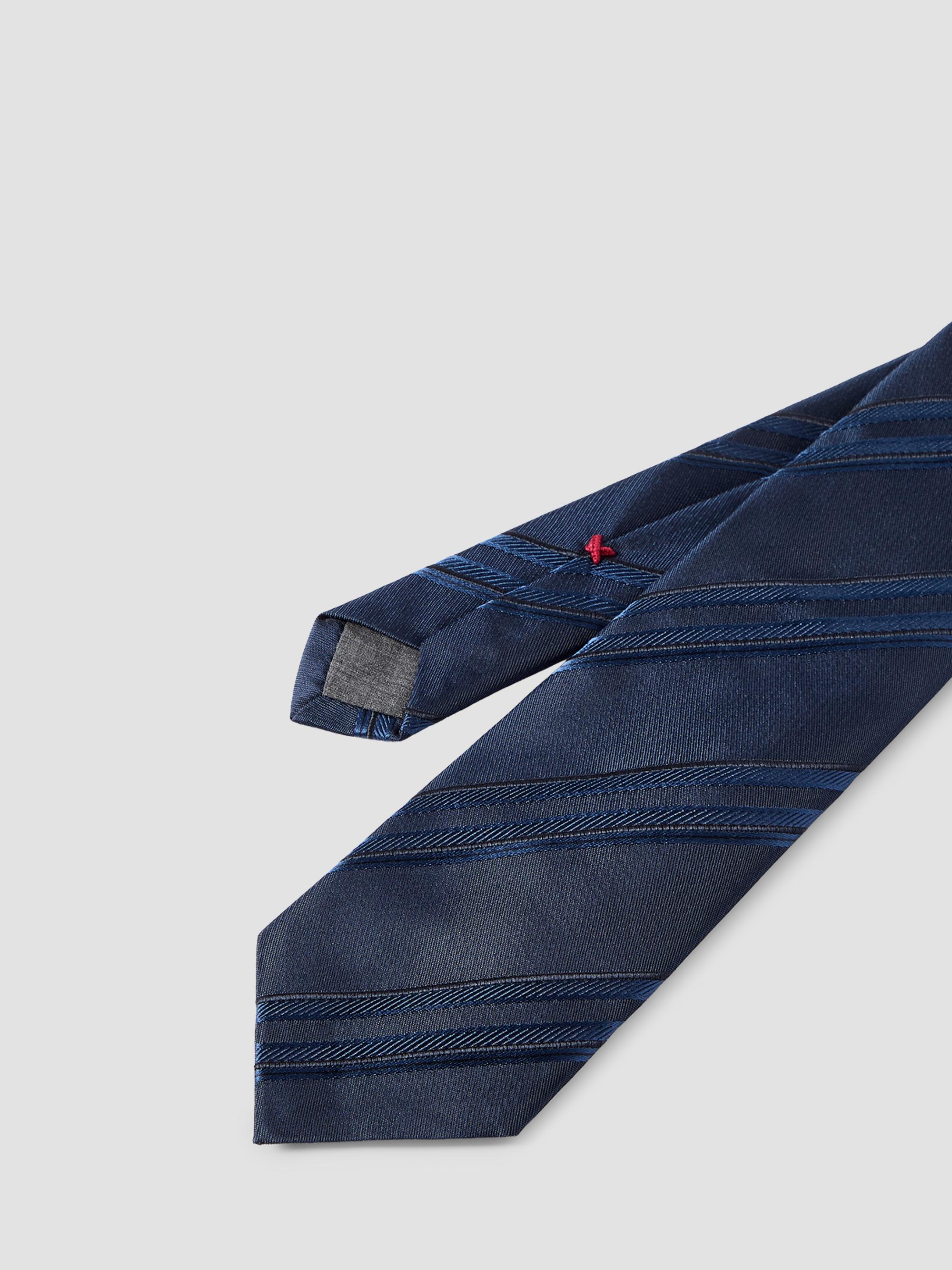 Brunello Cucinelli Textured Striped Silk Tie | Saks Fifth Avenue