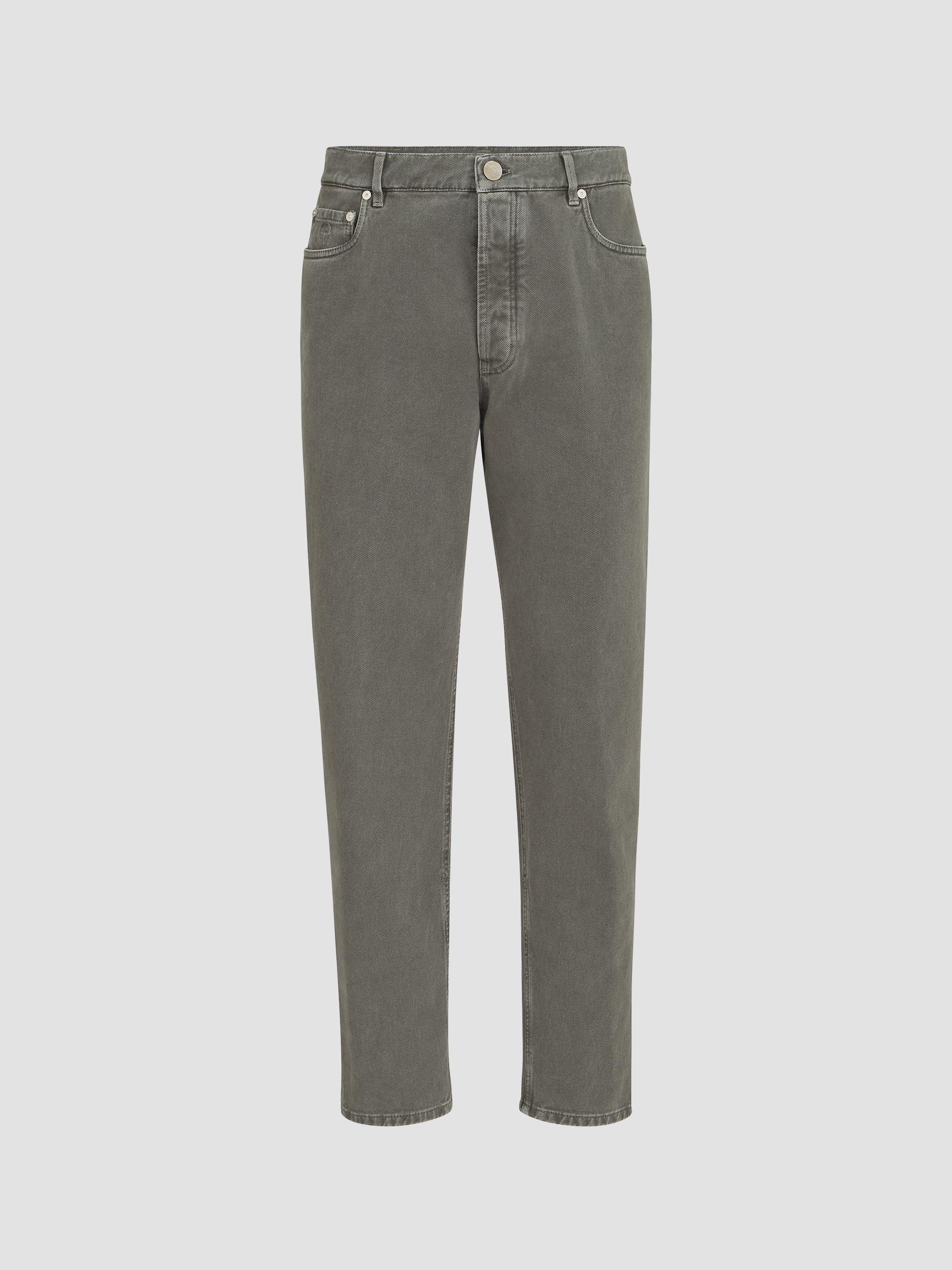 Brunello Cucinelli Garment-Dyed Denim Iconic Fit Five-Pocket Jeans