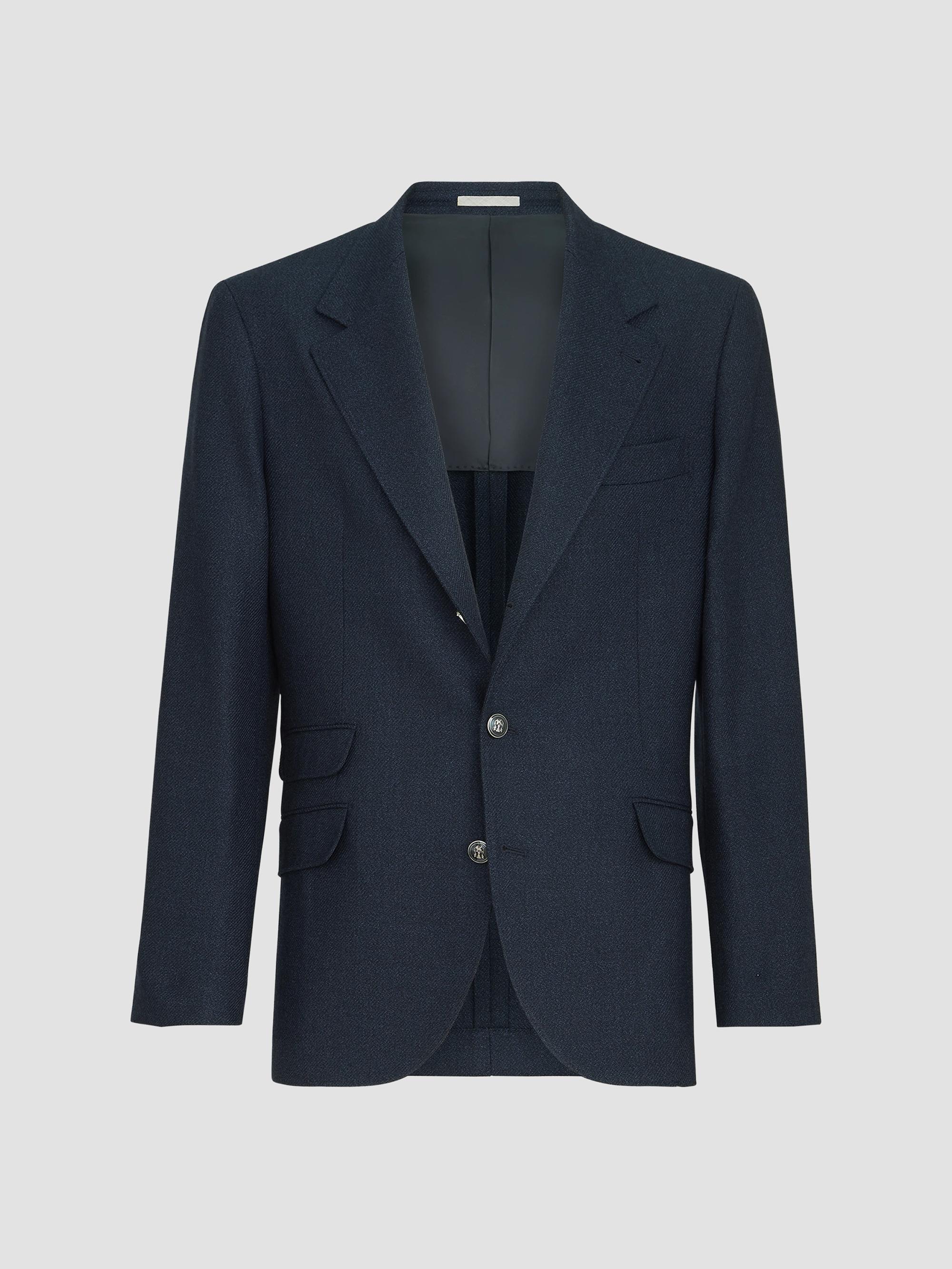 Giorgio Armani Micro Houndstooth Wool Slim-Fit Blazer | Saks Fifth