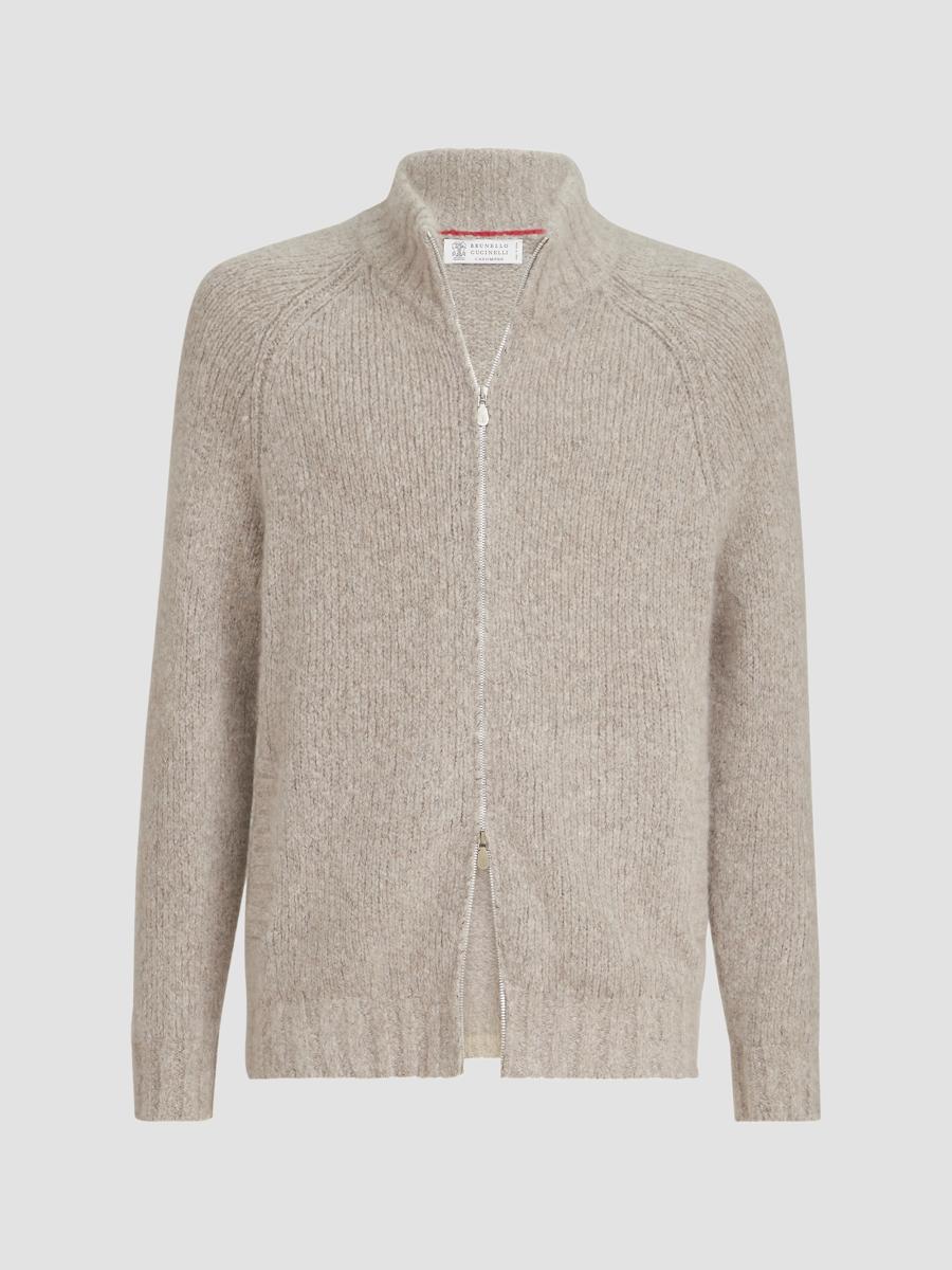イタリア製 BRUNELLO CUCINELLI CASHMERE レディースL Brunello Cucinelli Cashmere and Silk High-Neck Cardigan | Saks