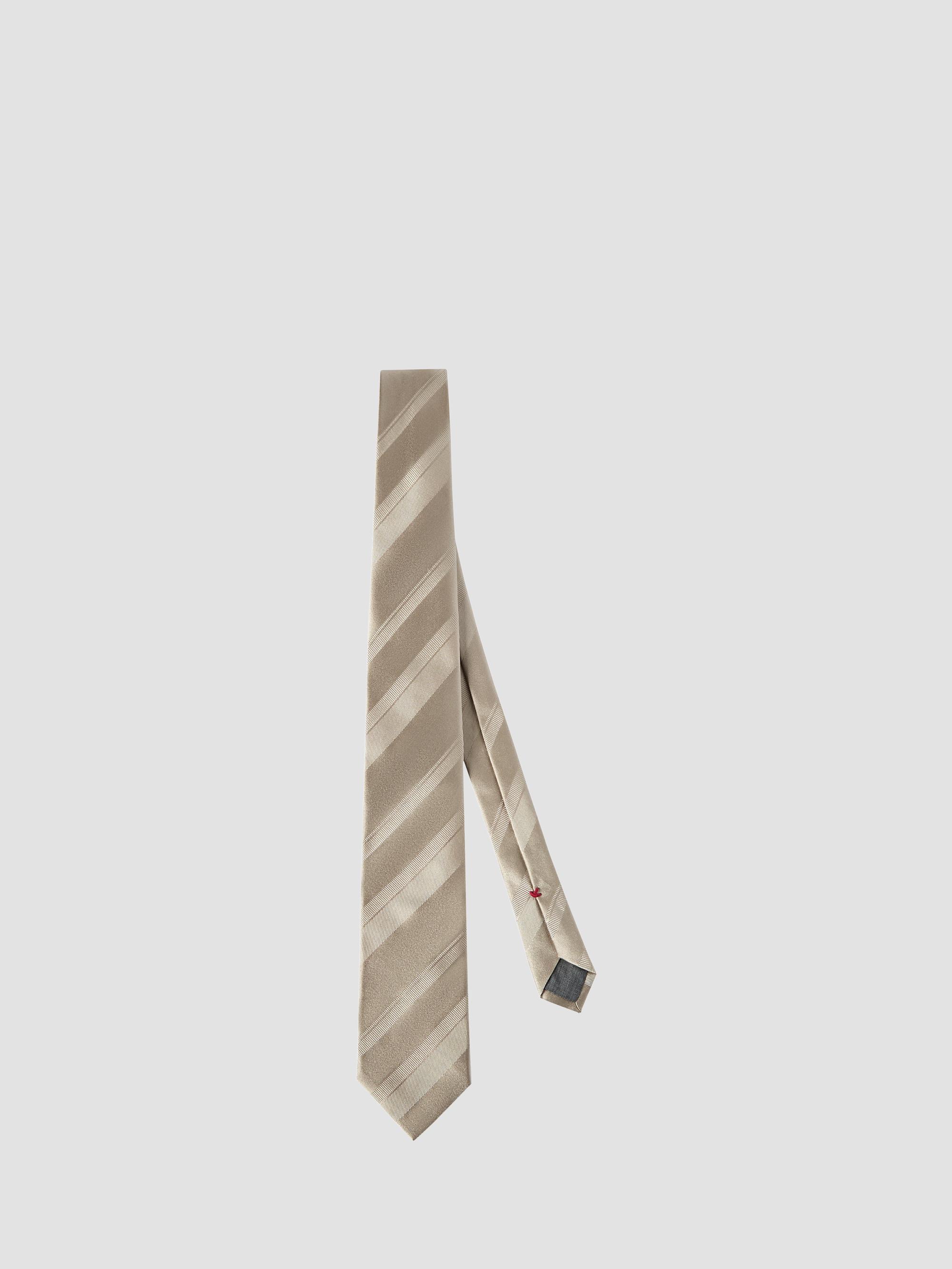 Brunello Cucinelli Men's Striped Silk Tie - | Thumbnail 4