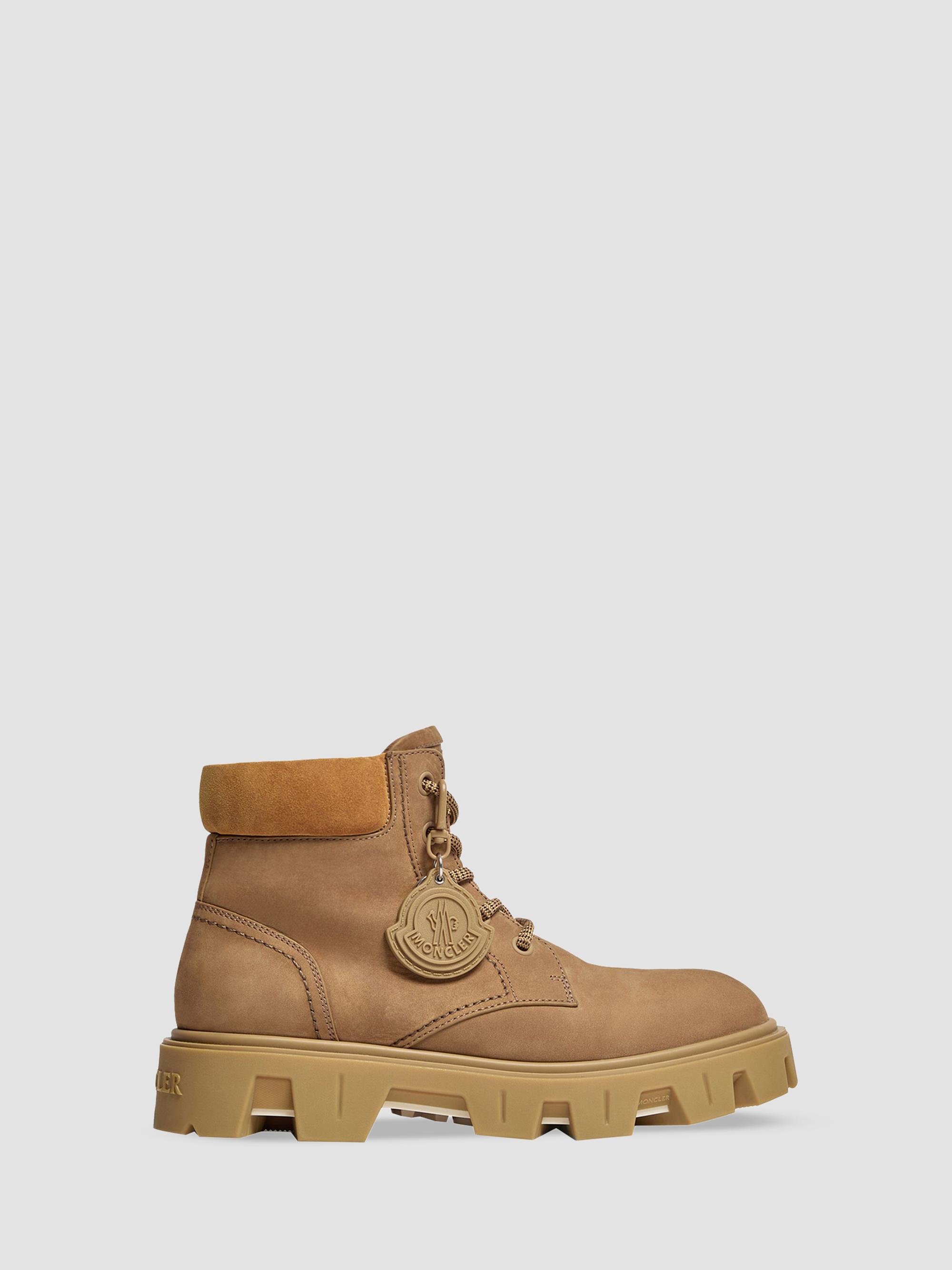 Moncler Men's Peak City Boots in Nubuck & Suede - Khaki | Thumbnail 4