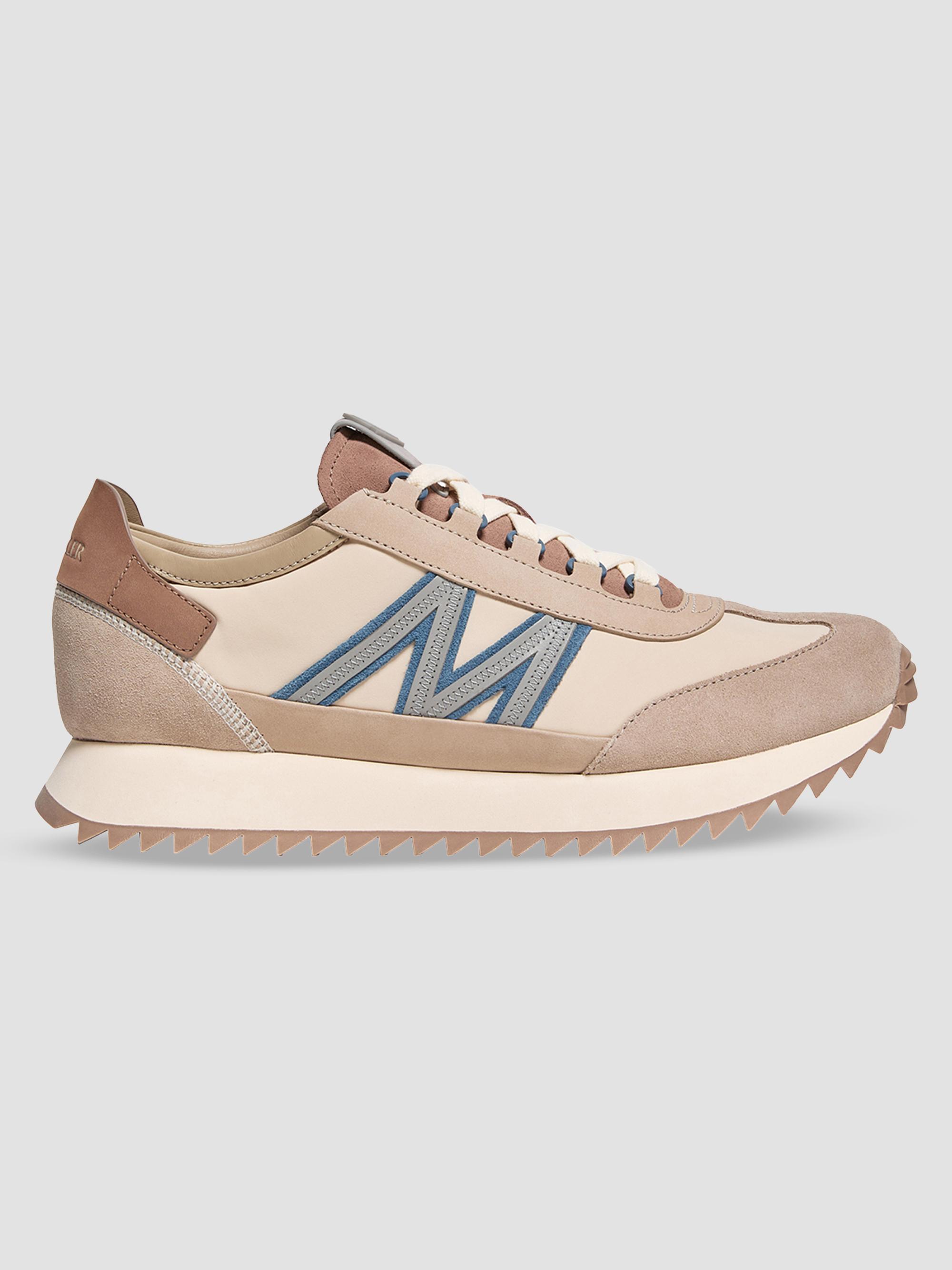 Moncler Men's Pacey2 Sneakers in Suede and Nubuck - Beige | Thumbnail 5