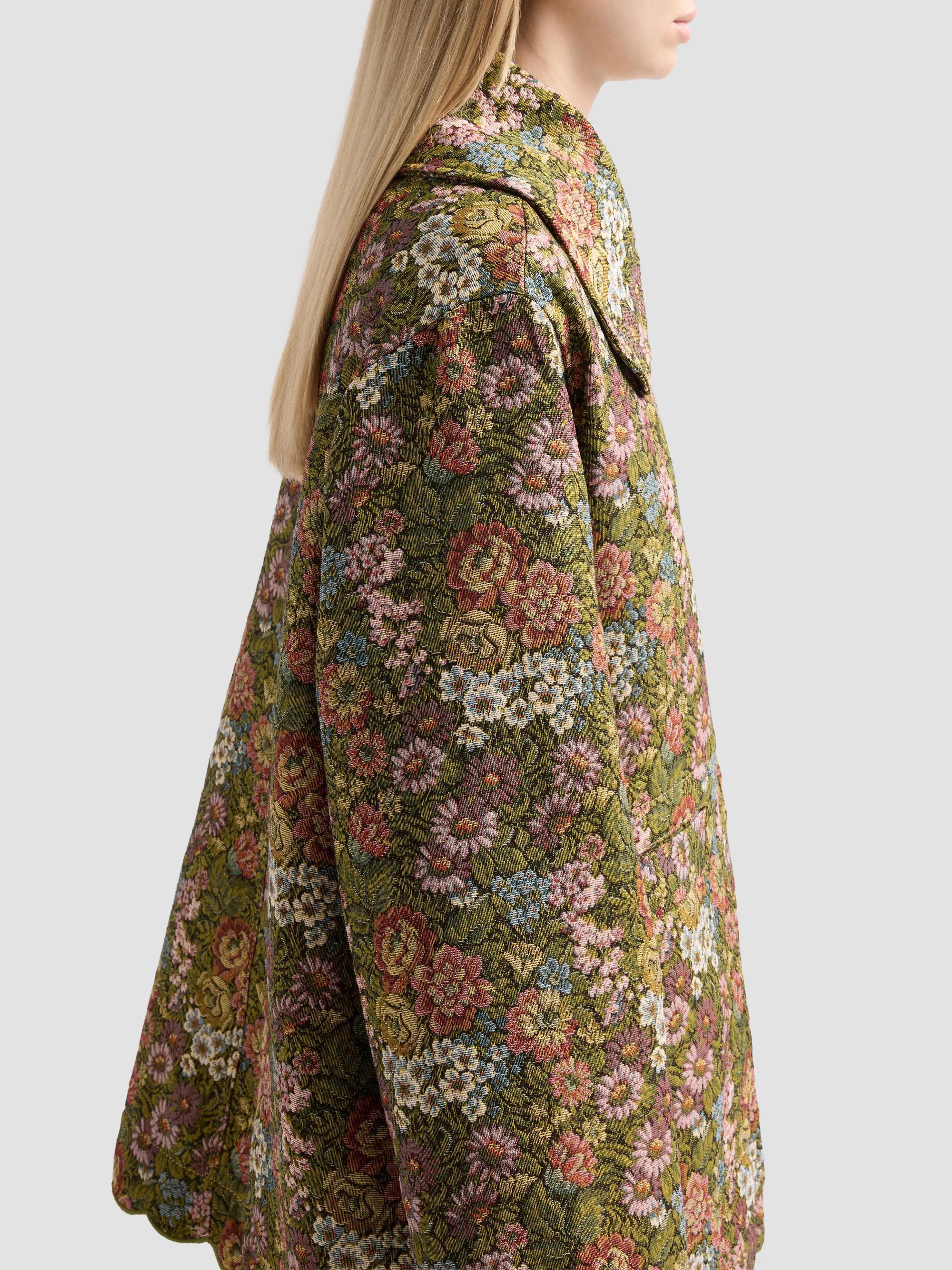 Farm Rio Floral Jacquard Trench Coat | Saks Fifth Avenue