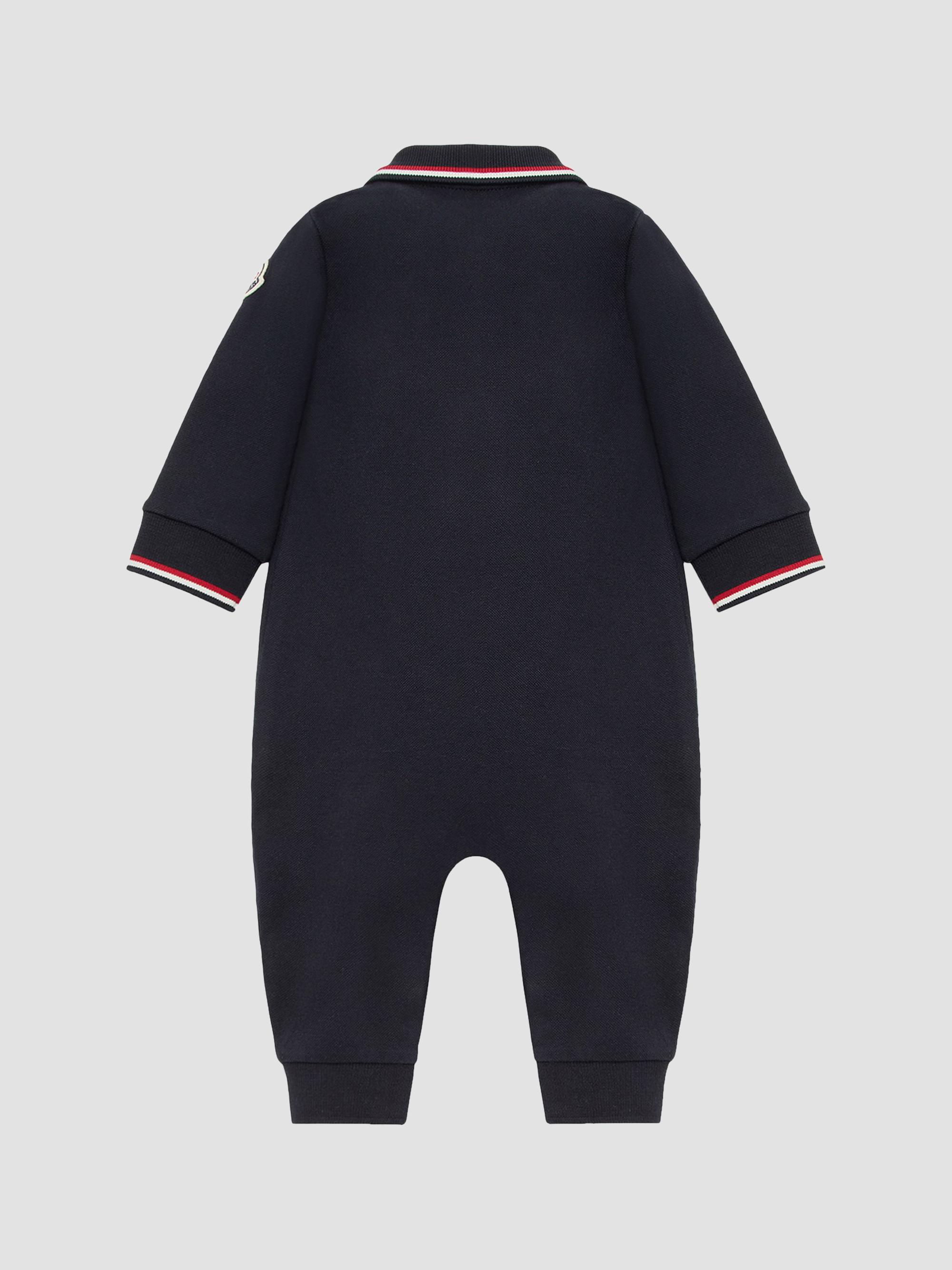Moncler Baby Boy's Grow in Cotton Piquet - Navy Blue 18 Months | Thumbnail 2