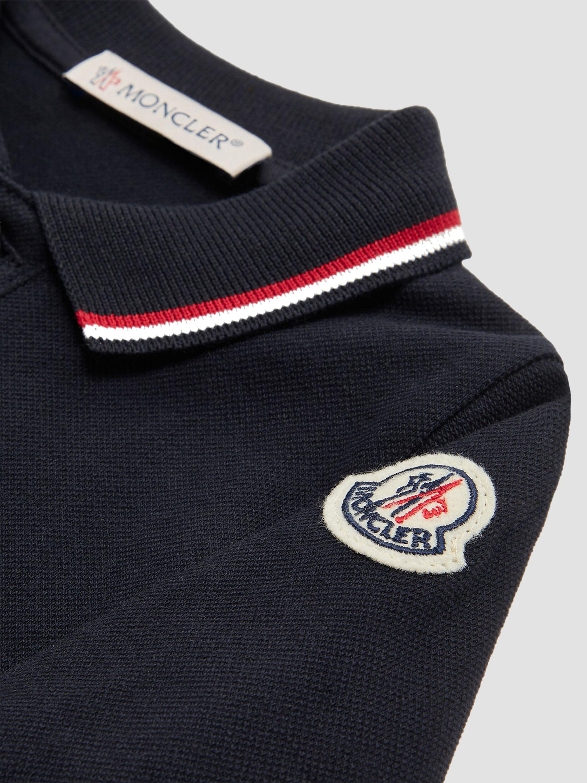 Moncler Baby Boy's Grow in Cotton Piquet - Navy Blue 18 Months | Thumbnail 3