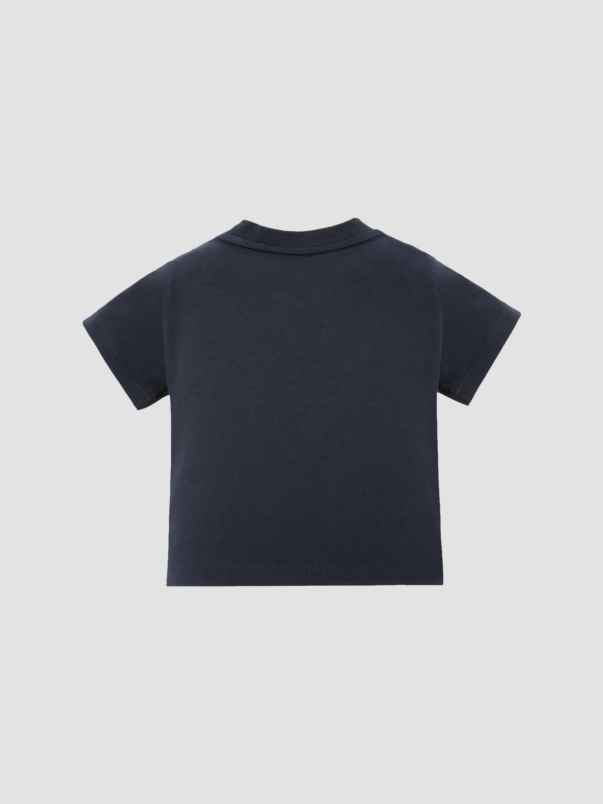 Moncler Baby Boy's & Little Boy's Crew Neck in Cotton Jersey - Night Blue | Thumbnail 2
