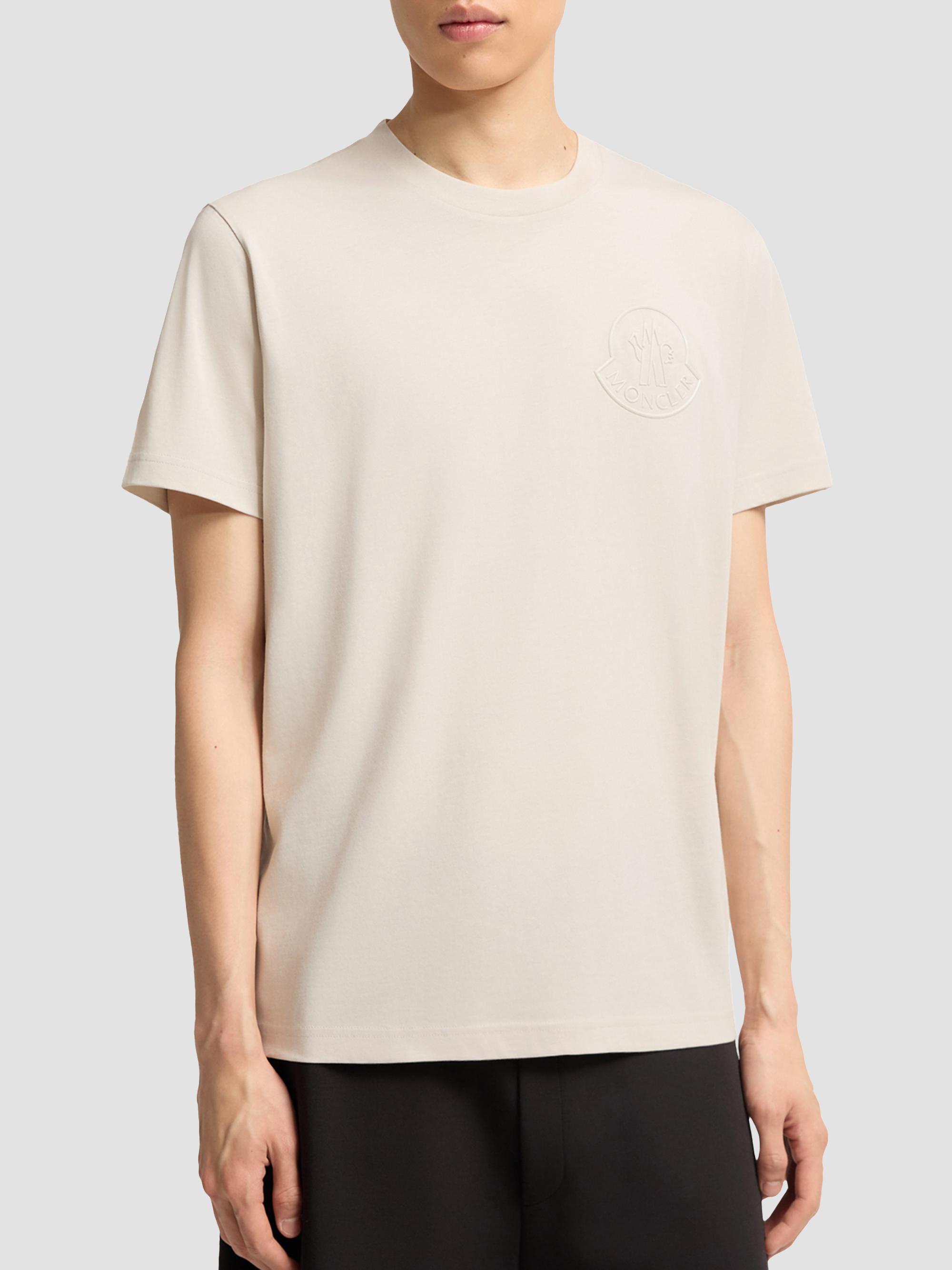 Moncler Men's Crew-Neck T-Shirt in Cotton - White | Thumbnail 2