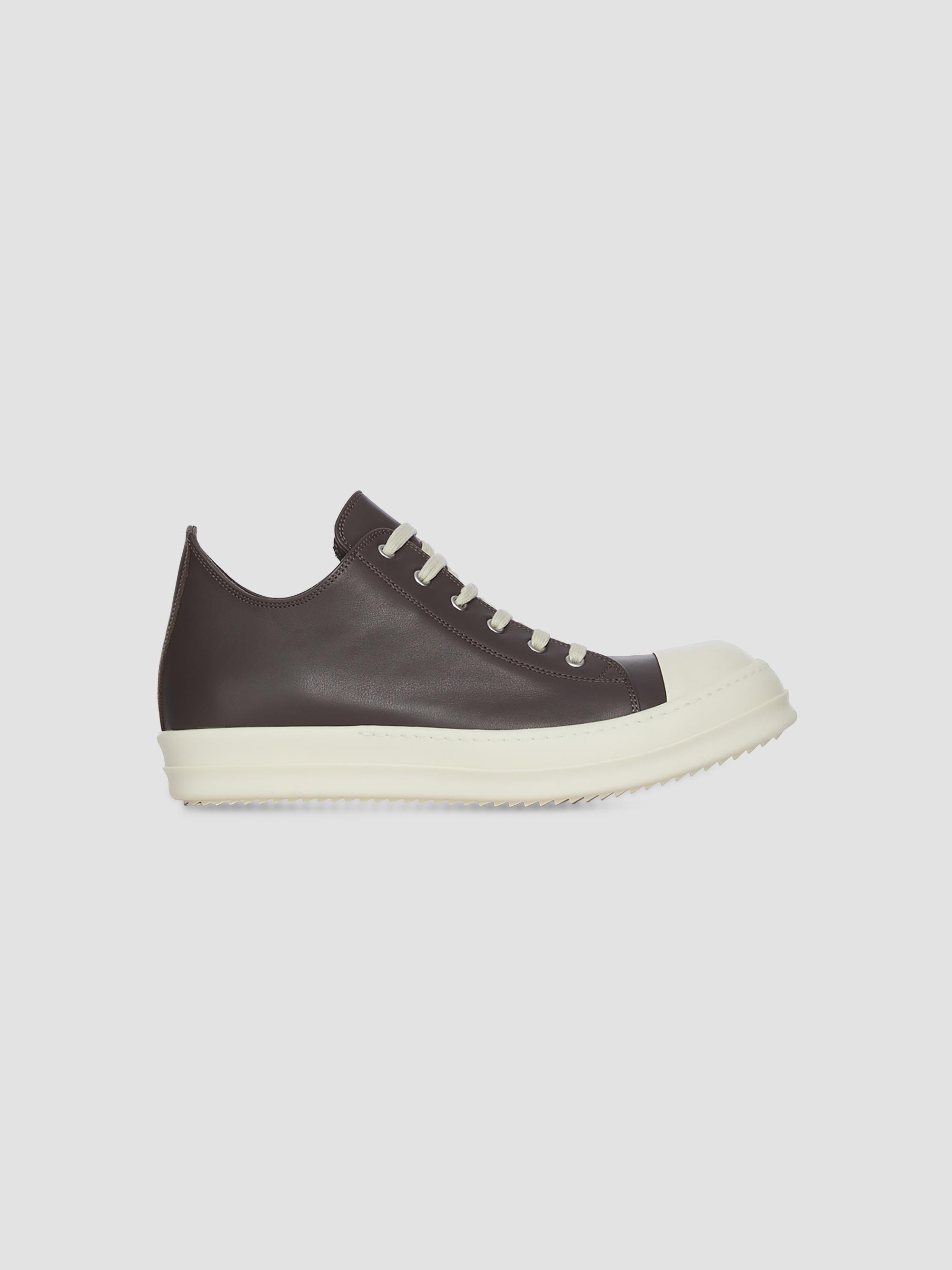 Rick Owens Leather Low-Top Sneakers | Saks Fifth Avenue