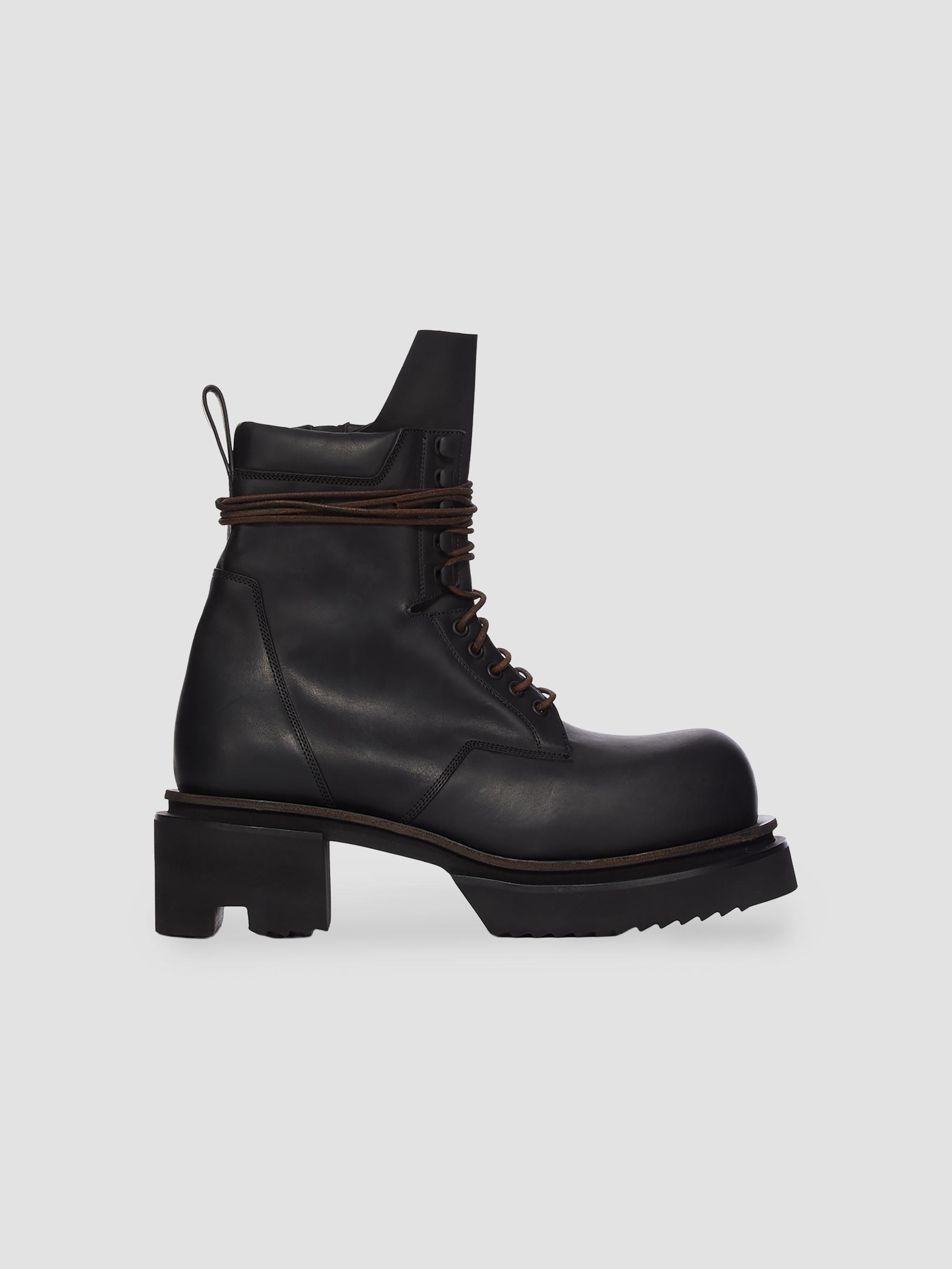 靴 Rick Owens Black Low Army Bogun Boots 40 Rick Owens Low Army Bogun Leather Boots | Saks Fifth Avenue