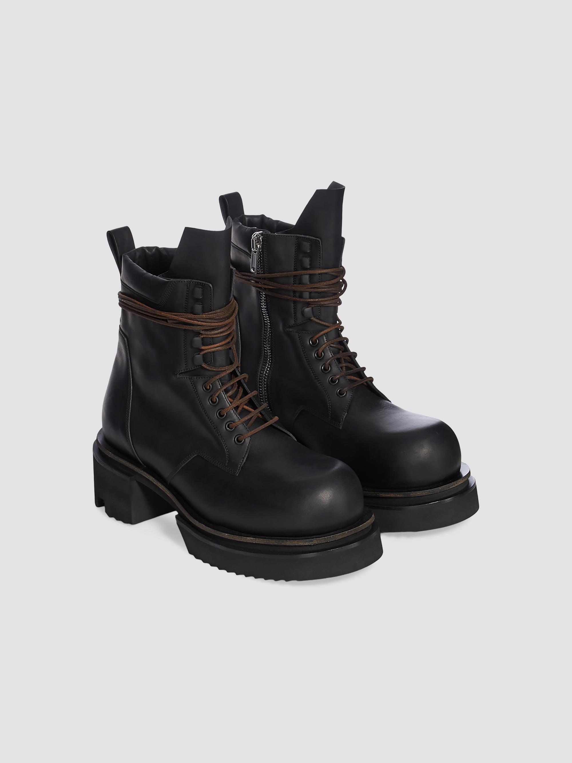 靴 Rick Owens LOW ARMY BOGUN BOOTS Rick Owens Low Army Bogun Leather Boots | Saks Fifth Avenue