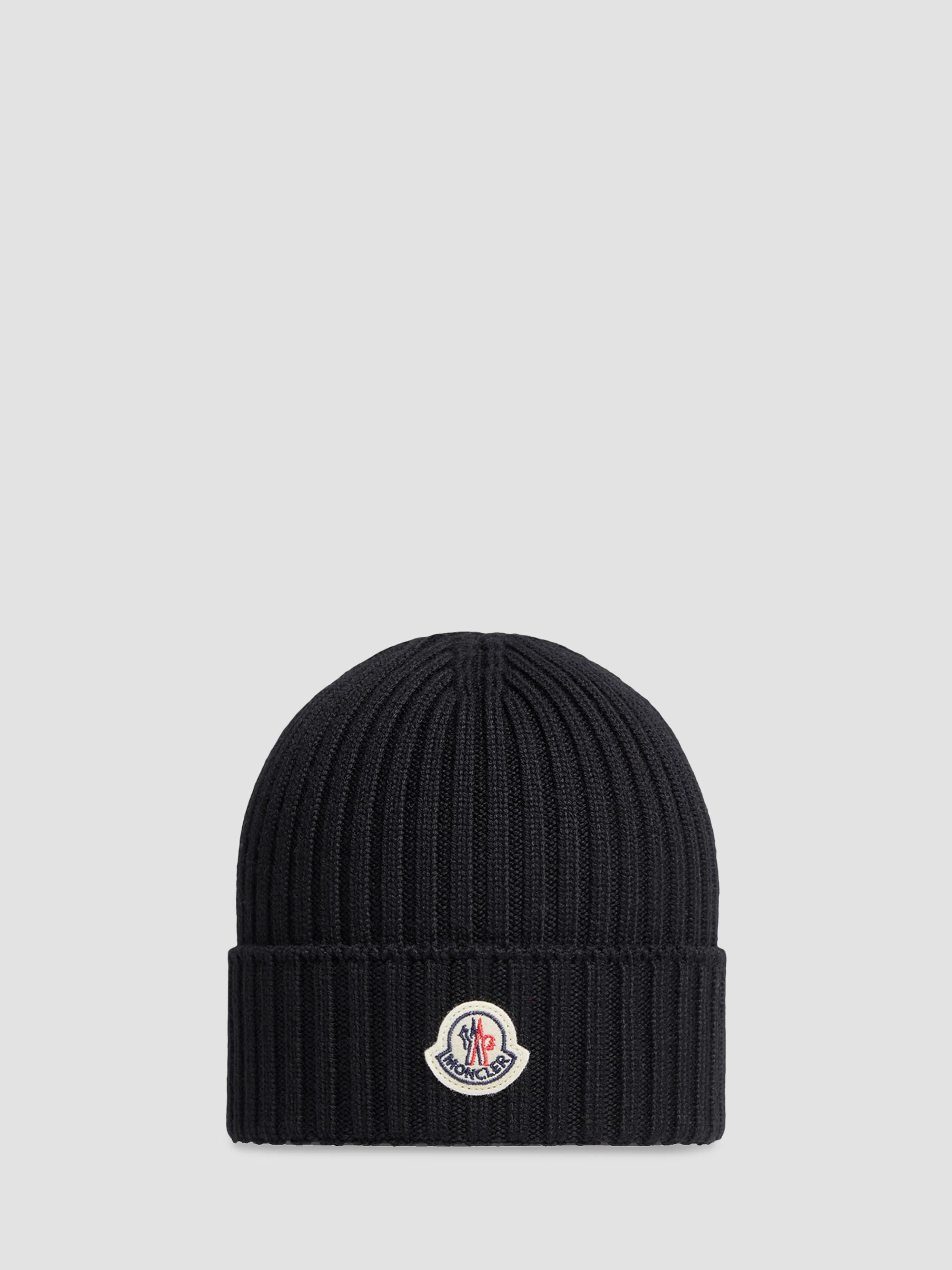 Moncler Little Boy's & Boy's Beanie Hat in Wool - Black