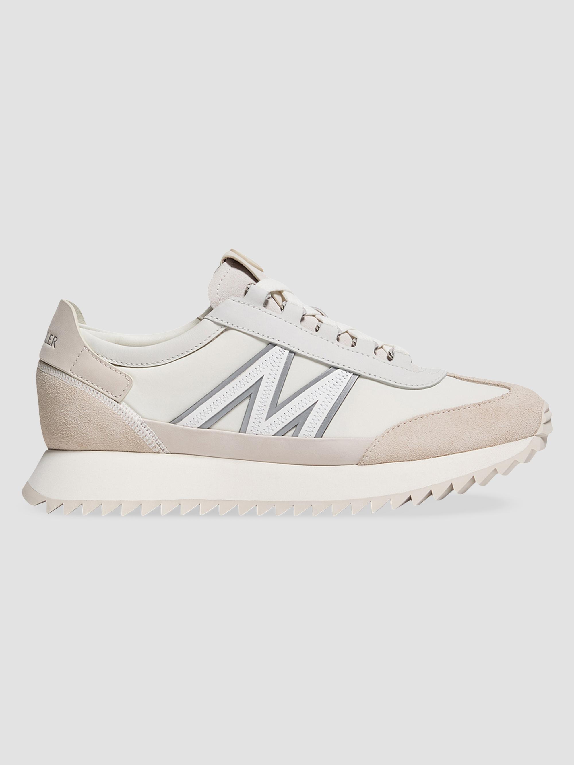Moncler Women's Sneakers in Suede and Nubuck - White | Thumbnail 5