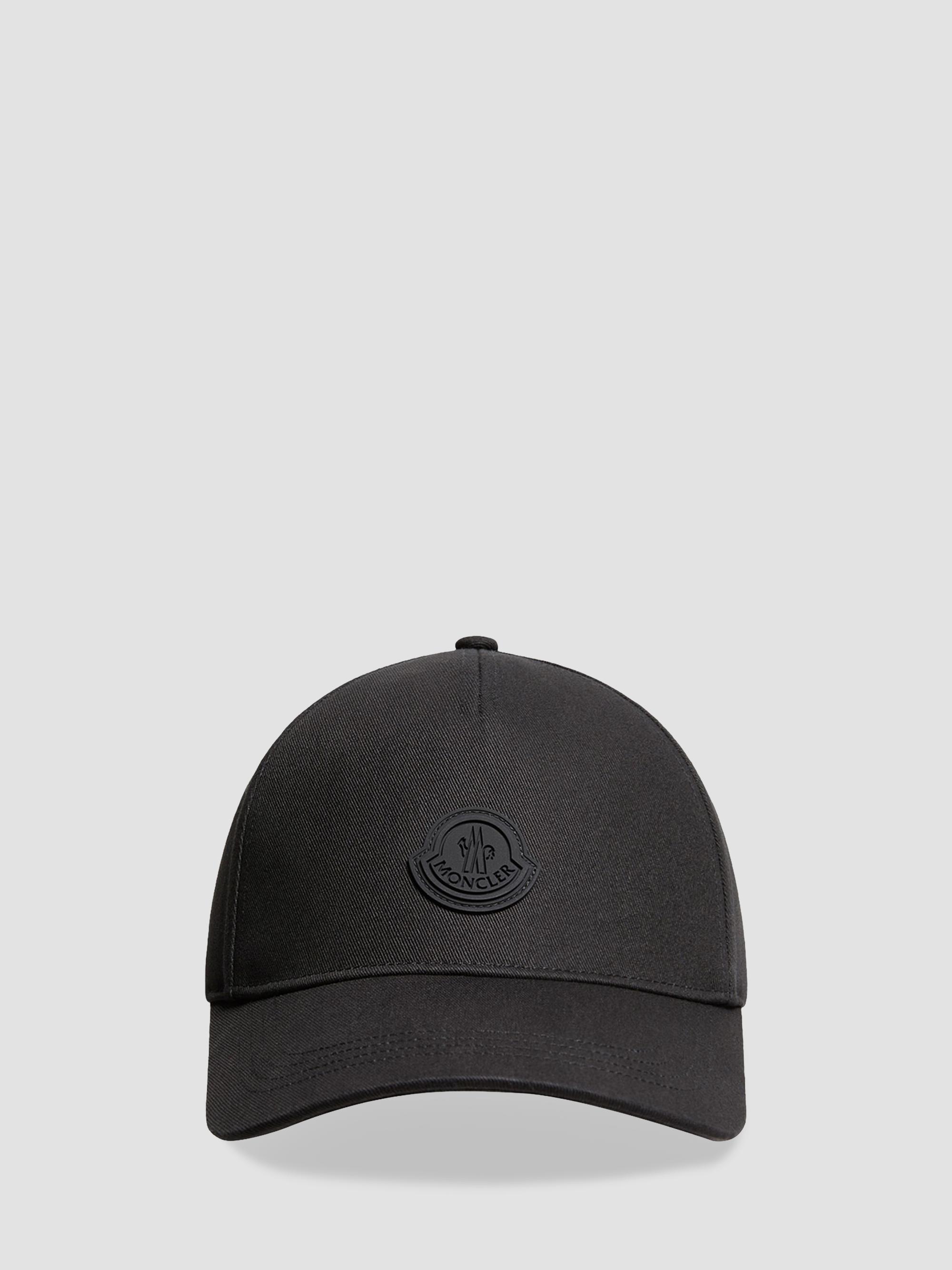 Moncler Women's Baseball Hat in Cotton - Black | Thumbnail 4