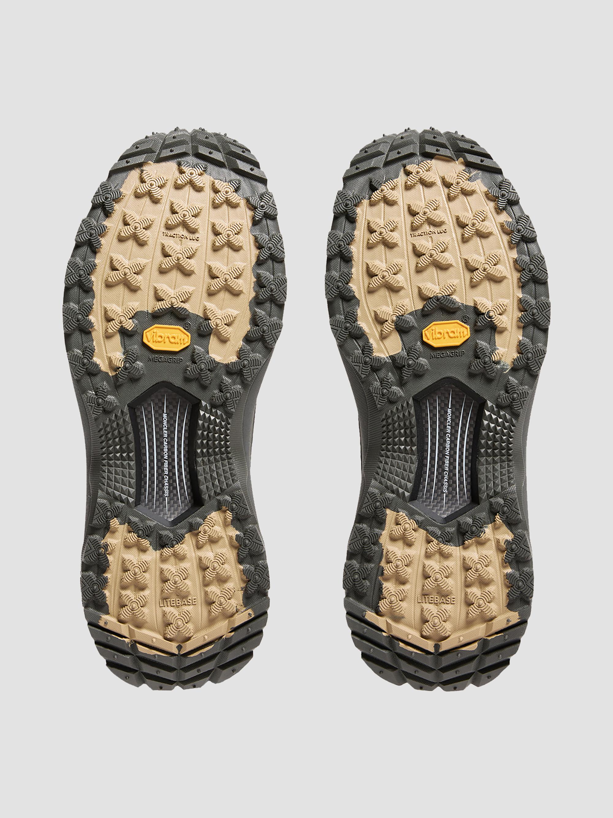 Moncler Women's Trailgrip Sneakers in Nubuck & Suede - Beige Black | Thumbnail 4