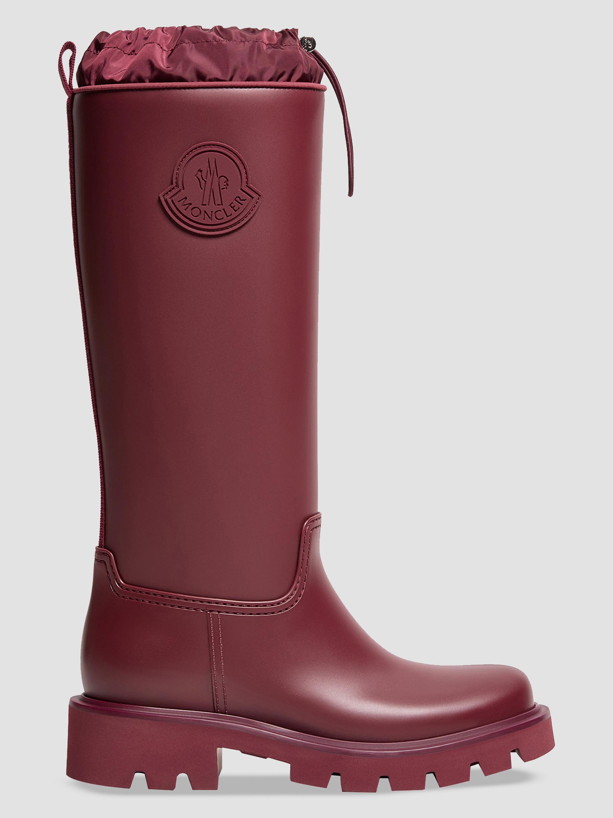Moncler Women's Kickstream High Boots - Burgundy | Thumbnail 5