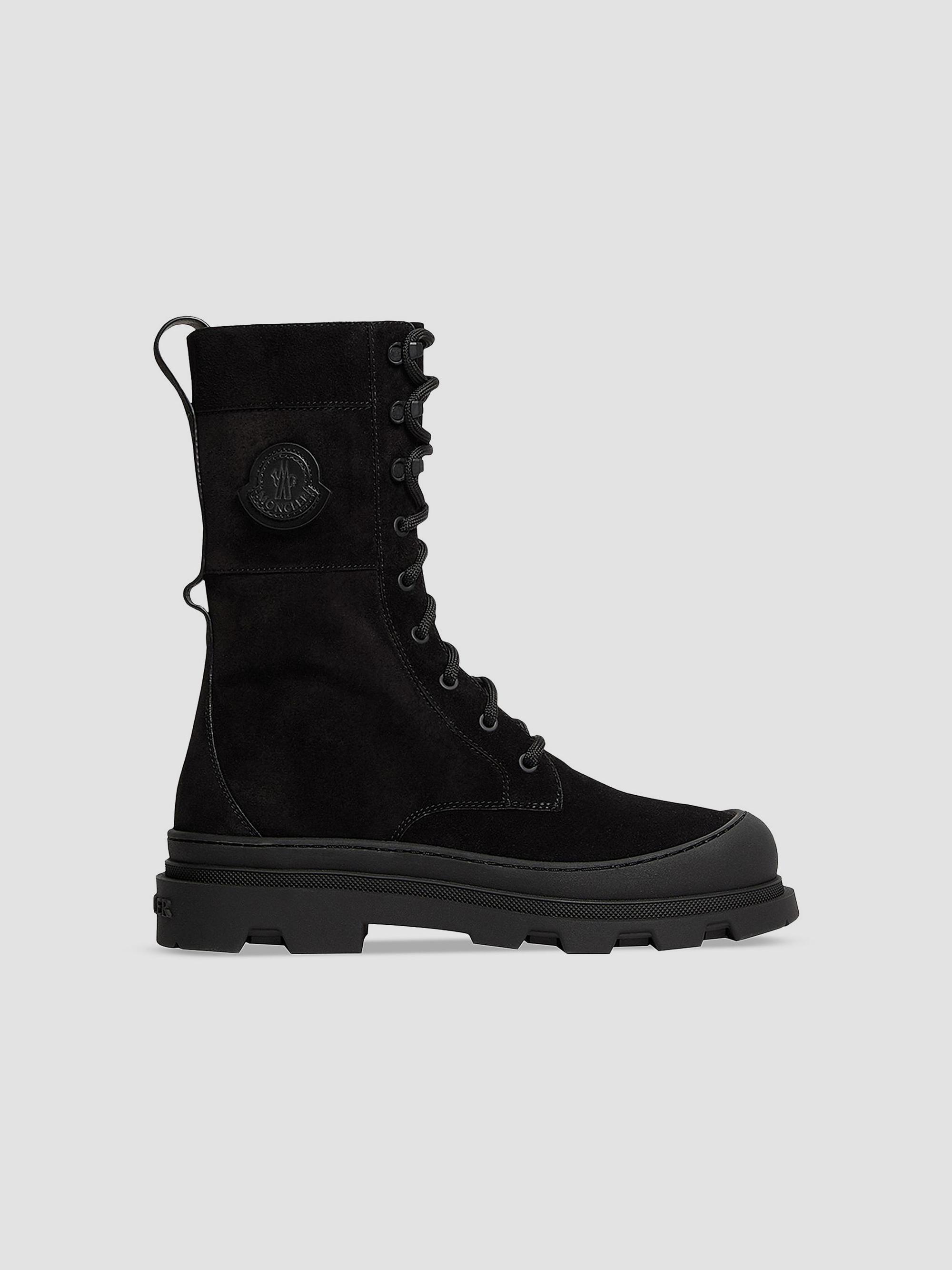 Moncler Women's Vera High Boots in Suede - Black | Thumbnail 4