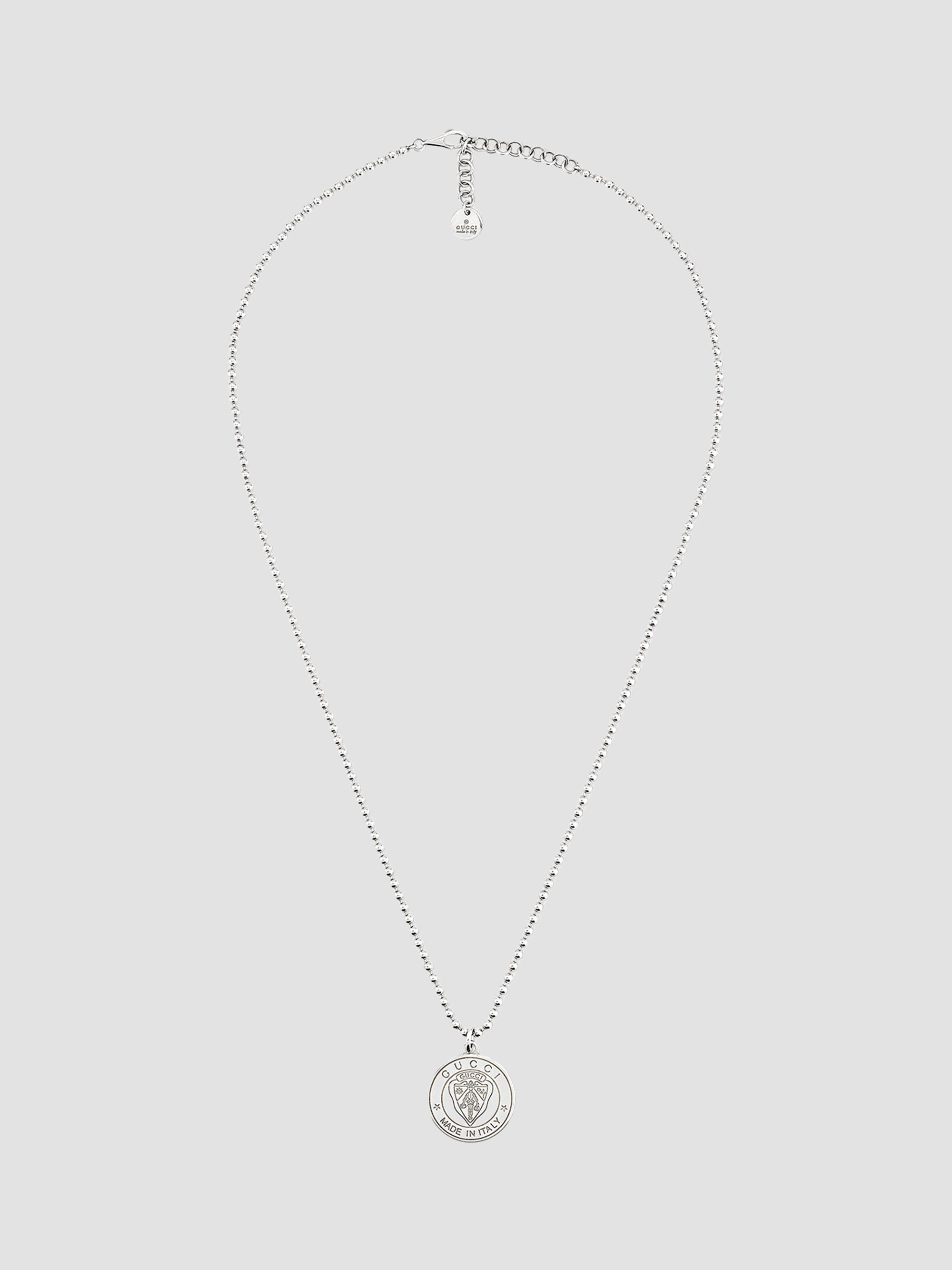 Gucci Sterling Silver YB130 G Cube Pendant Necklace | Saks Fifth