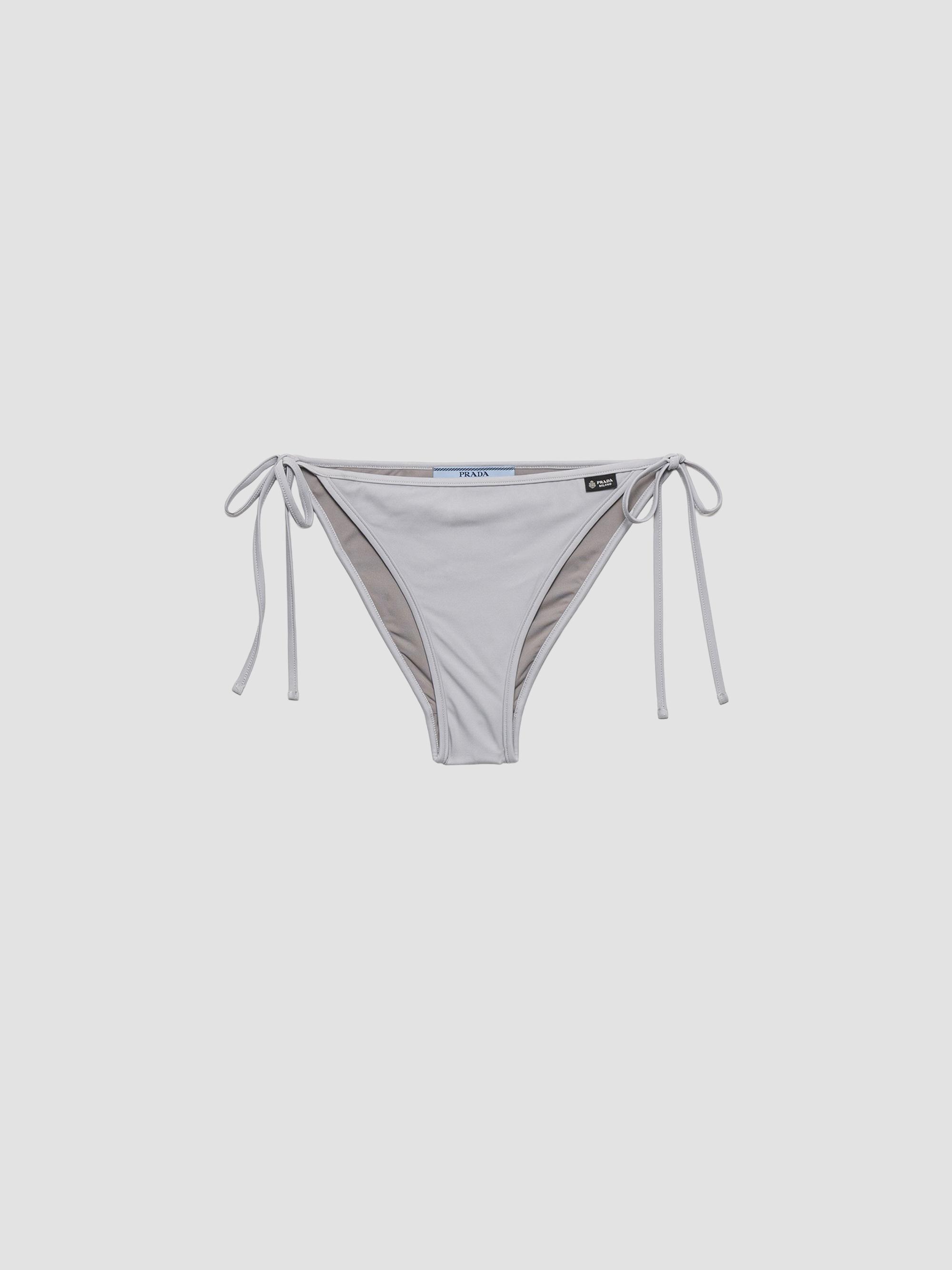 Prada Women's Jersey Bikini Bottom - Grey - Women's Clothing