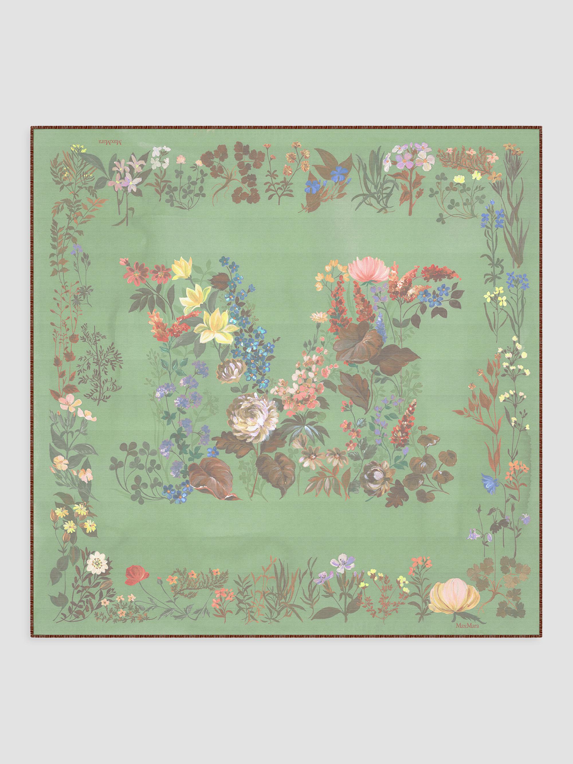 Max Mara Women's Wool and Silk Shawl - Green | Thumbnail 4