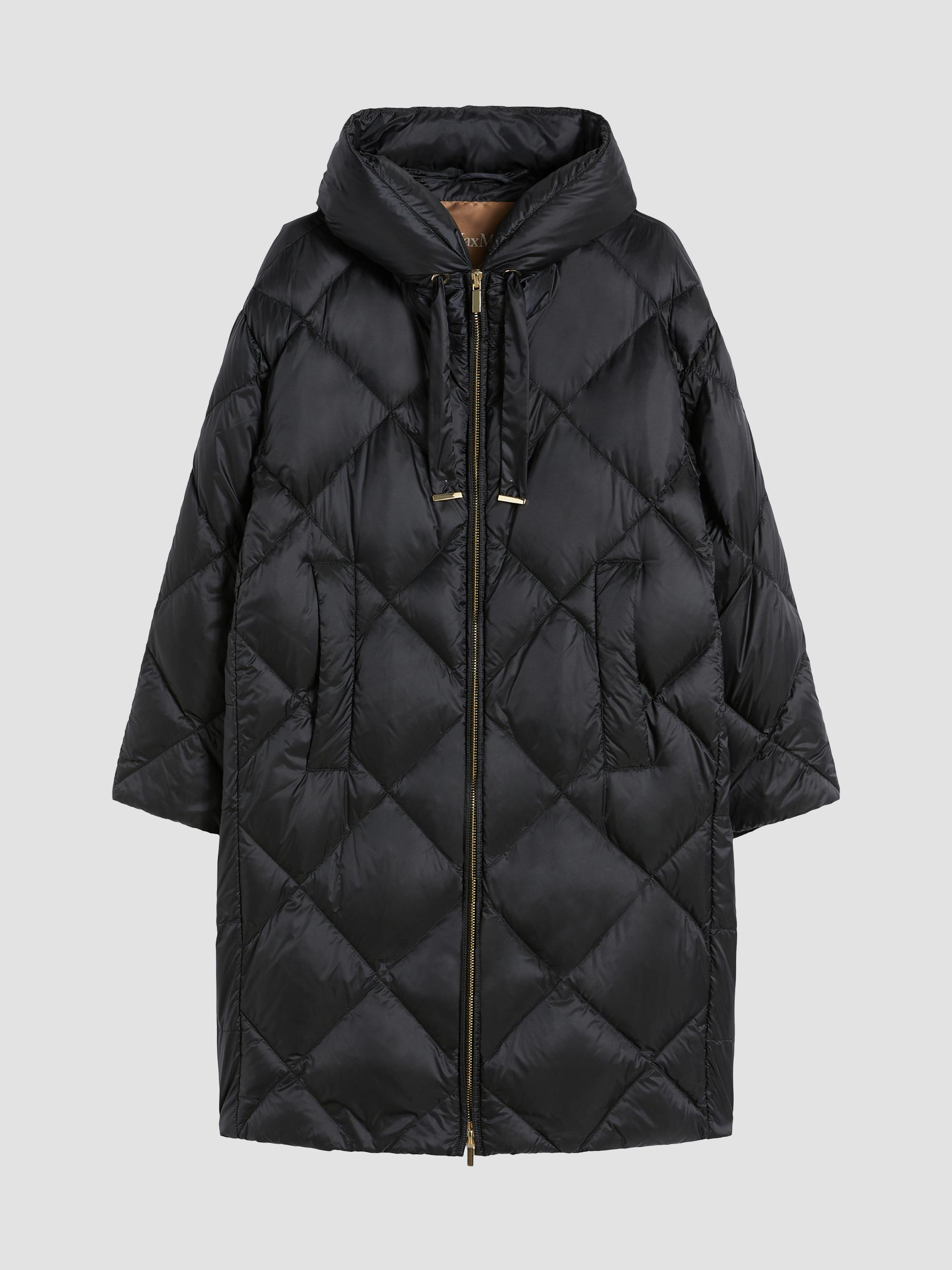 Max Mara Women's Down Jacket in Iridescent Water Repellent Fabric - Black | Thumbnail 6