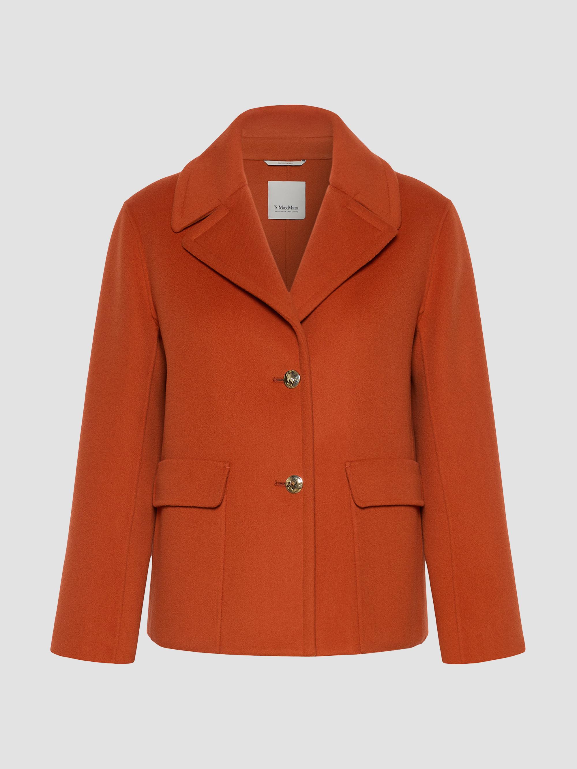 Max Mara Women's Drap Wool Single Breasted Jacket - Orange | Thumbnail 6
