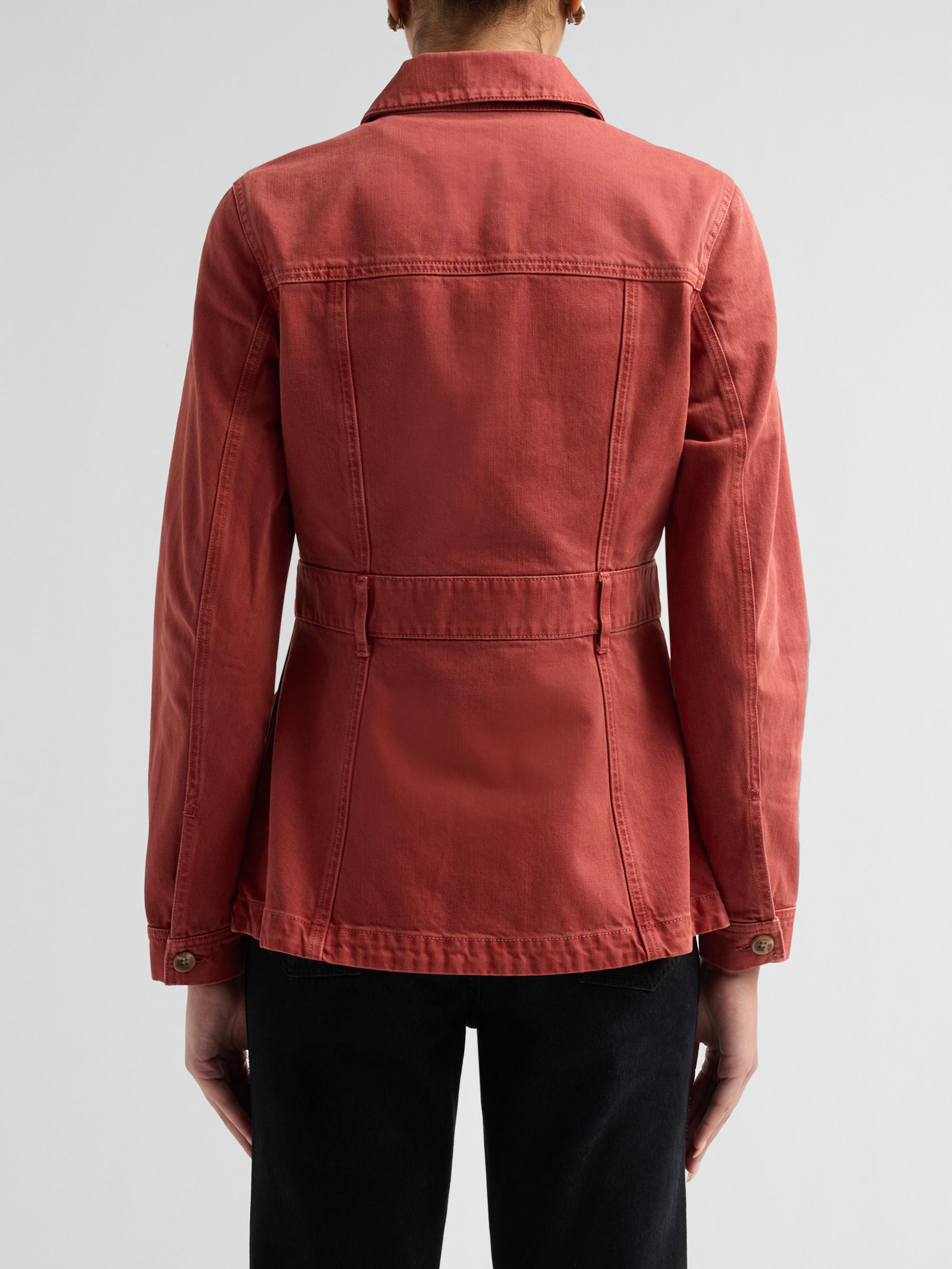 Veronica Beard Women's Anzu Cotton Jacket - Rust | Thumbnail 3