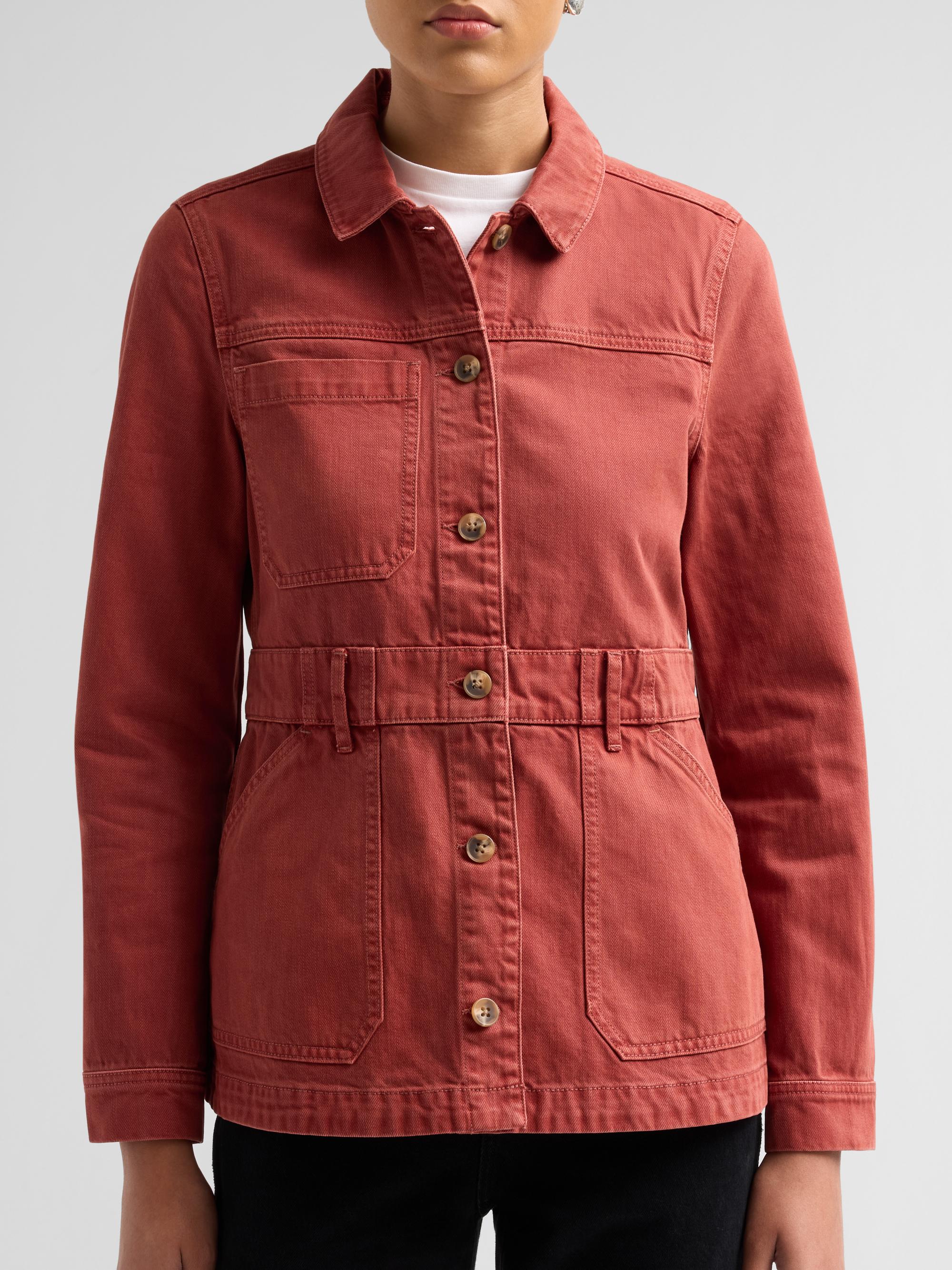 Veronica Beard Women's Anzu Cotton Jacket - Rust | Thumbnail 5