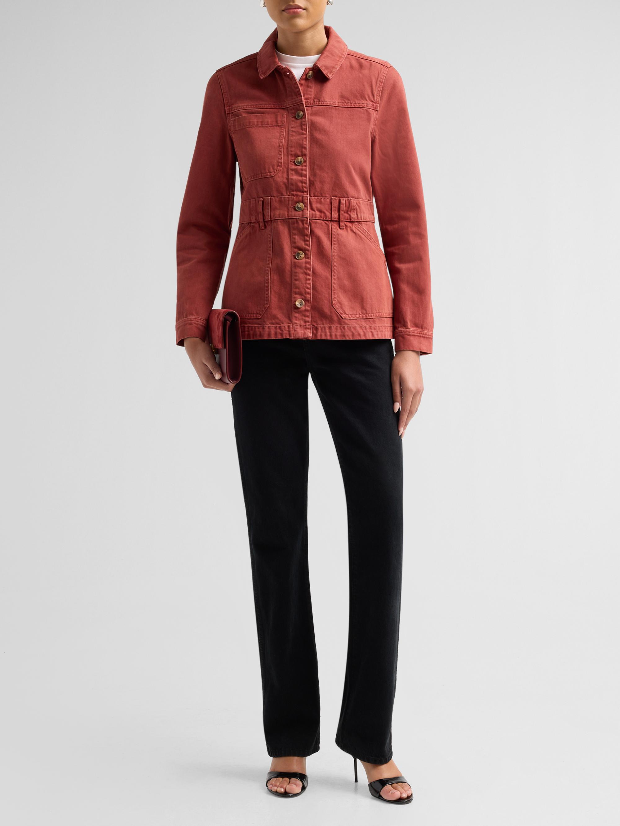 Veronica Beard Women's Anzu Cotton Jacket - Rust | Thumbnail 2