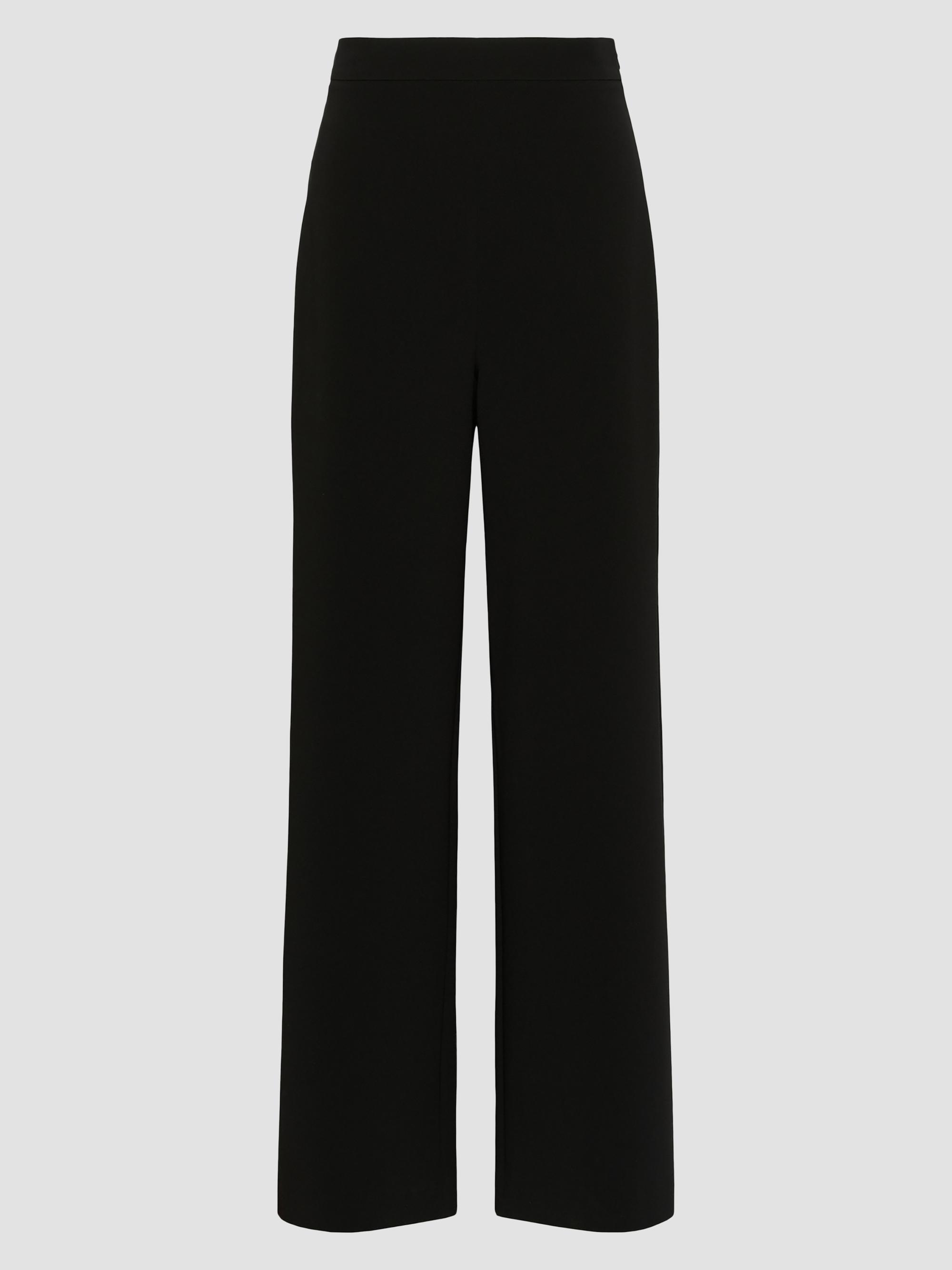 Max Mara Women's Cady Wide-Leg Trousers - Black | Thumbnail 2