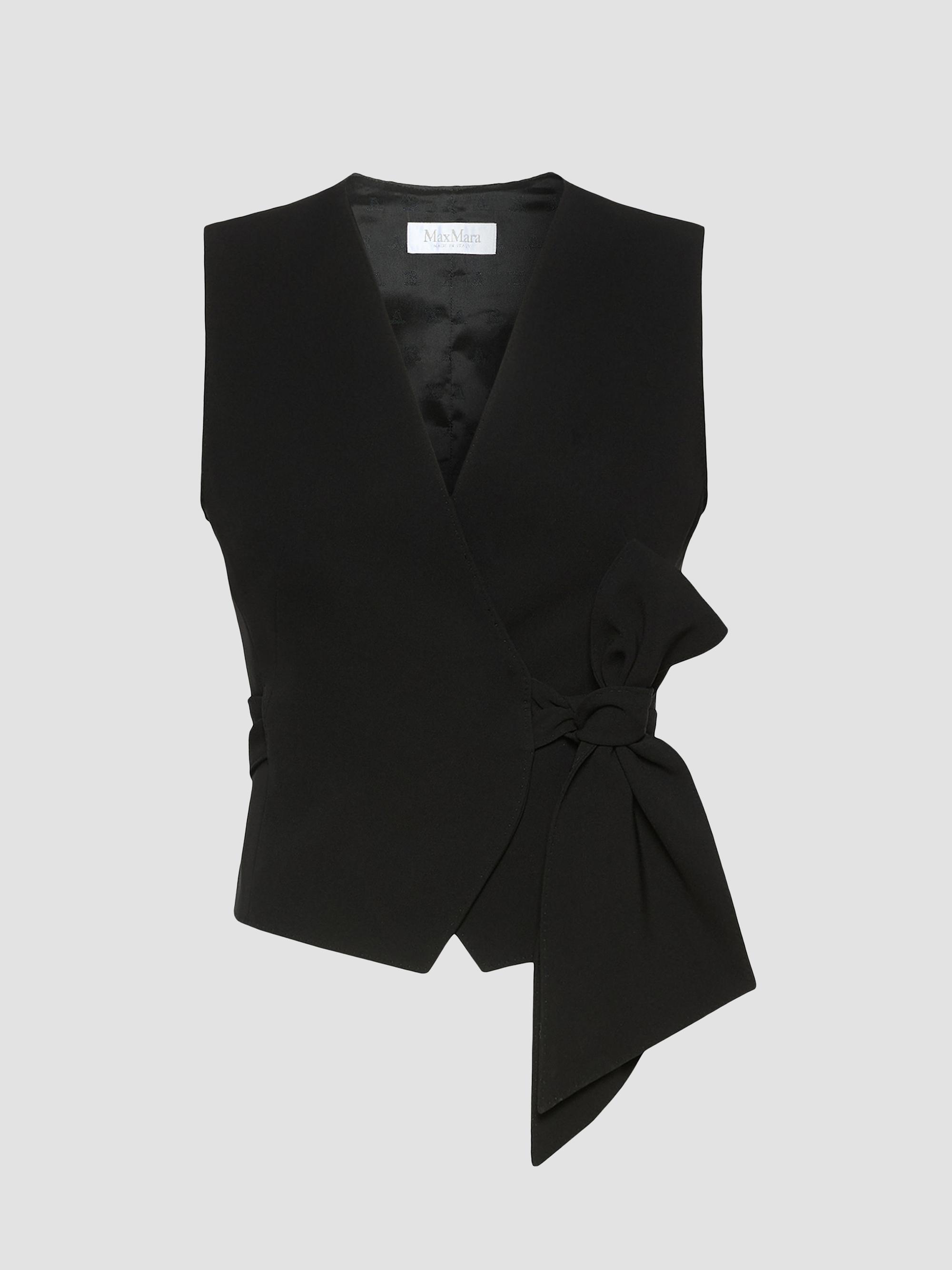 Max Mara Women's Compact Cady Cropped Gilet - Black | Thumbnail 2