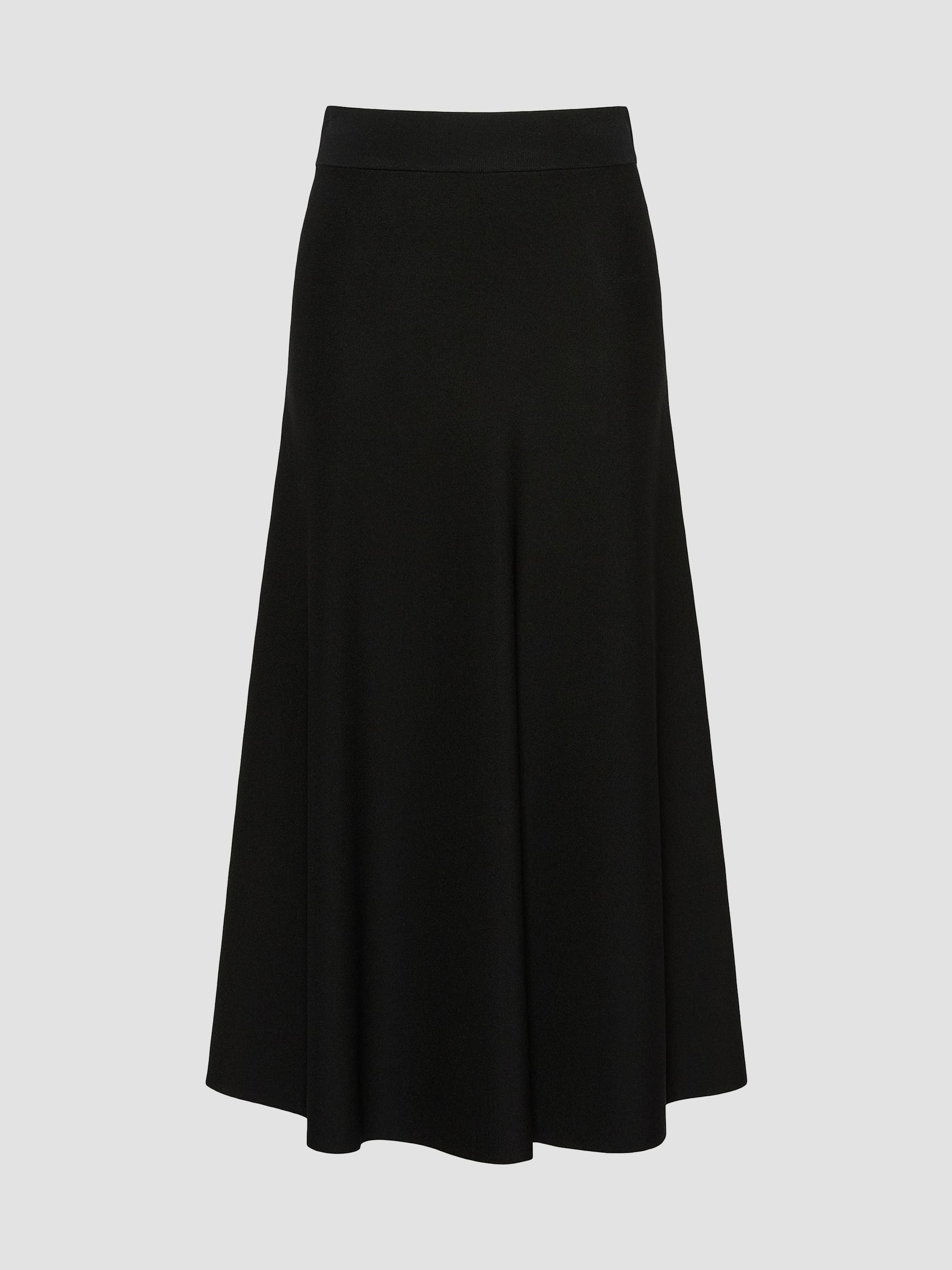 Max Mara Women's Viscose Yarn Skirt - Black | Thumbnail 6