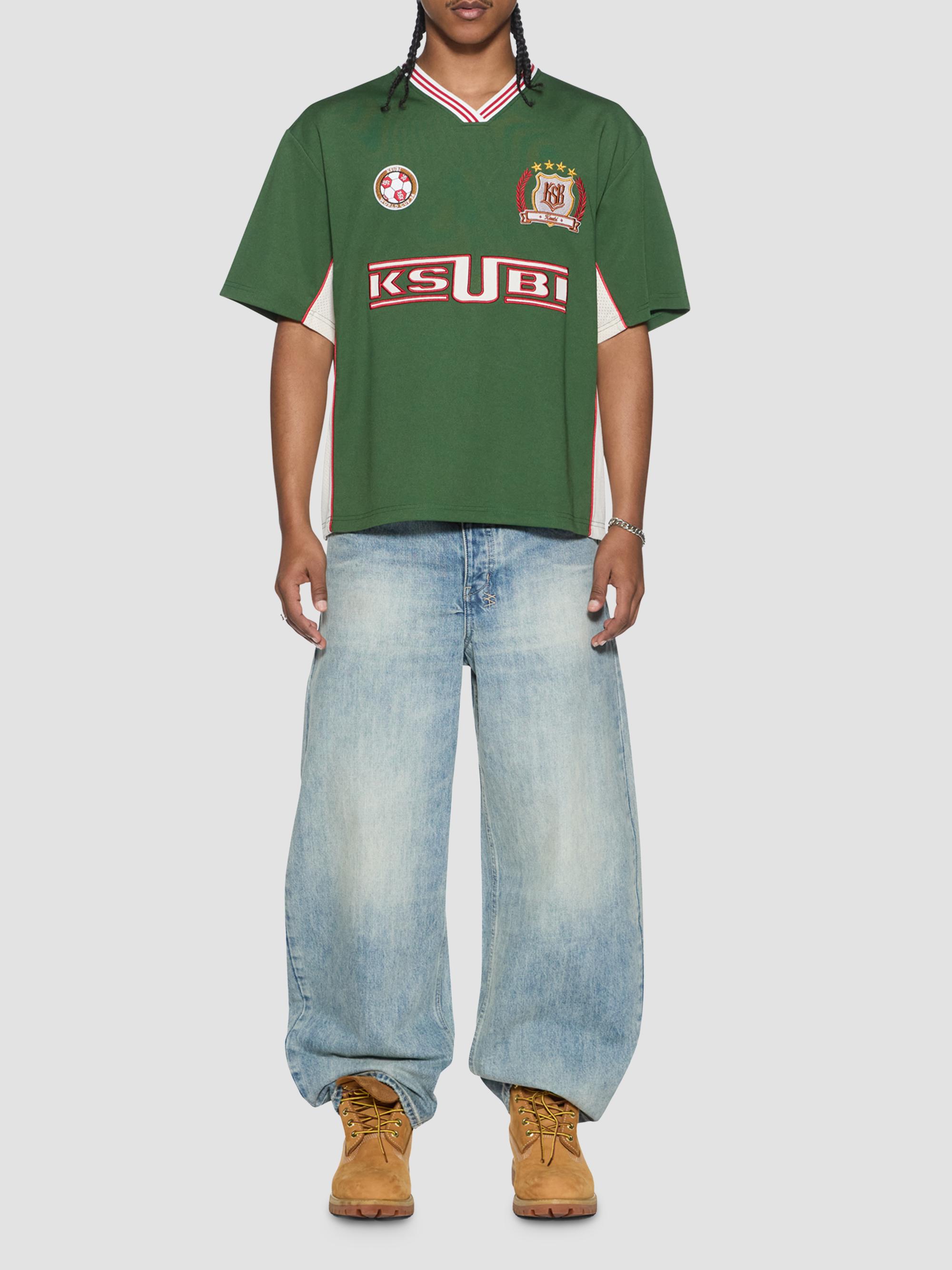 Ksubi Men's Jersey-Printed V-Neck T-Shirt - Green | Thumbnail 2