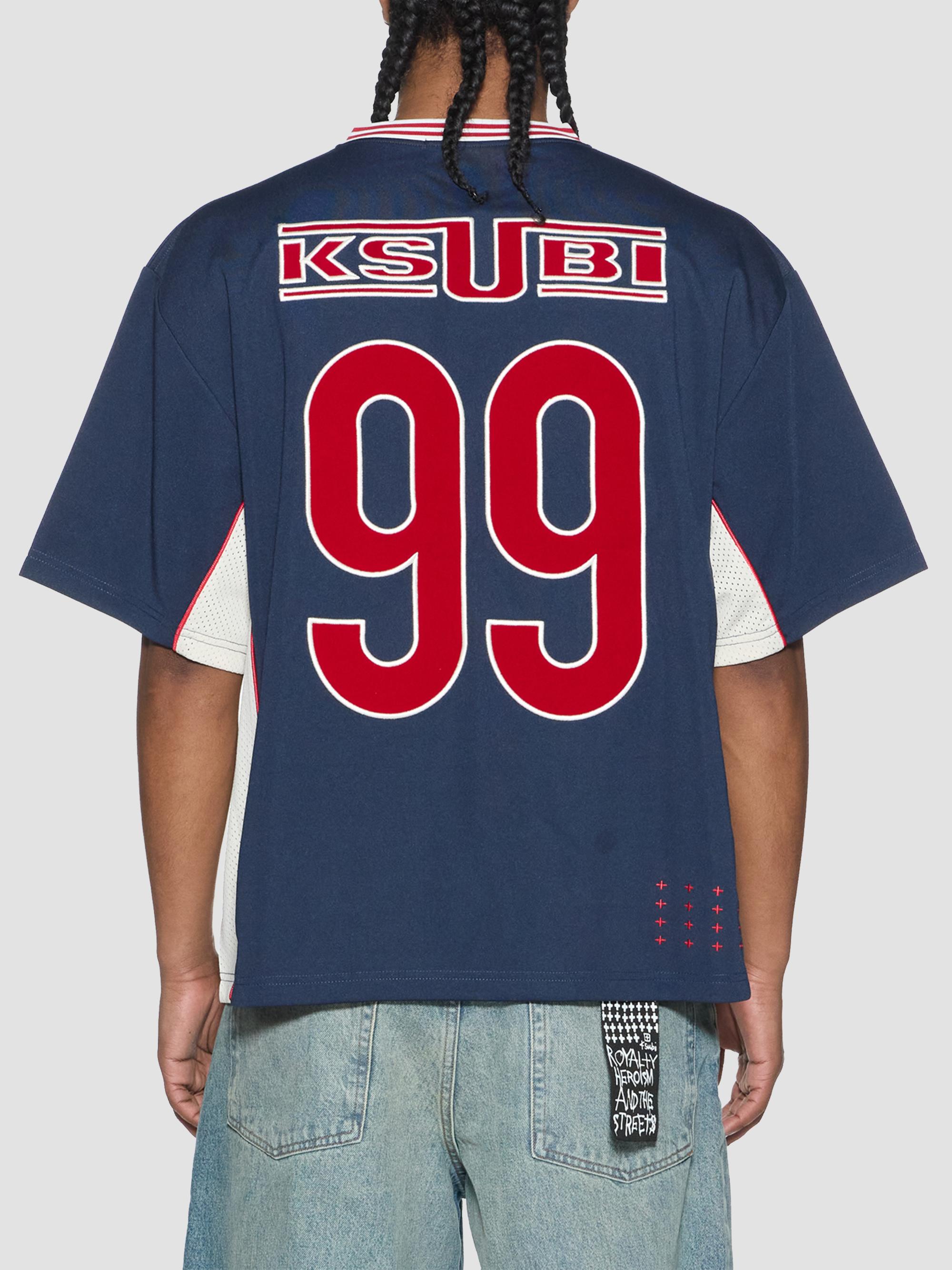 Ksubi Men's Offside Graphic Jersey T-Shirt - Navy | Thumbnail 3