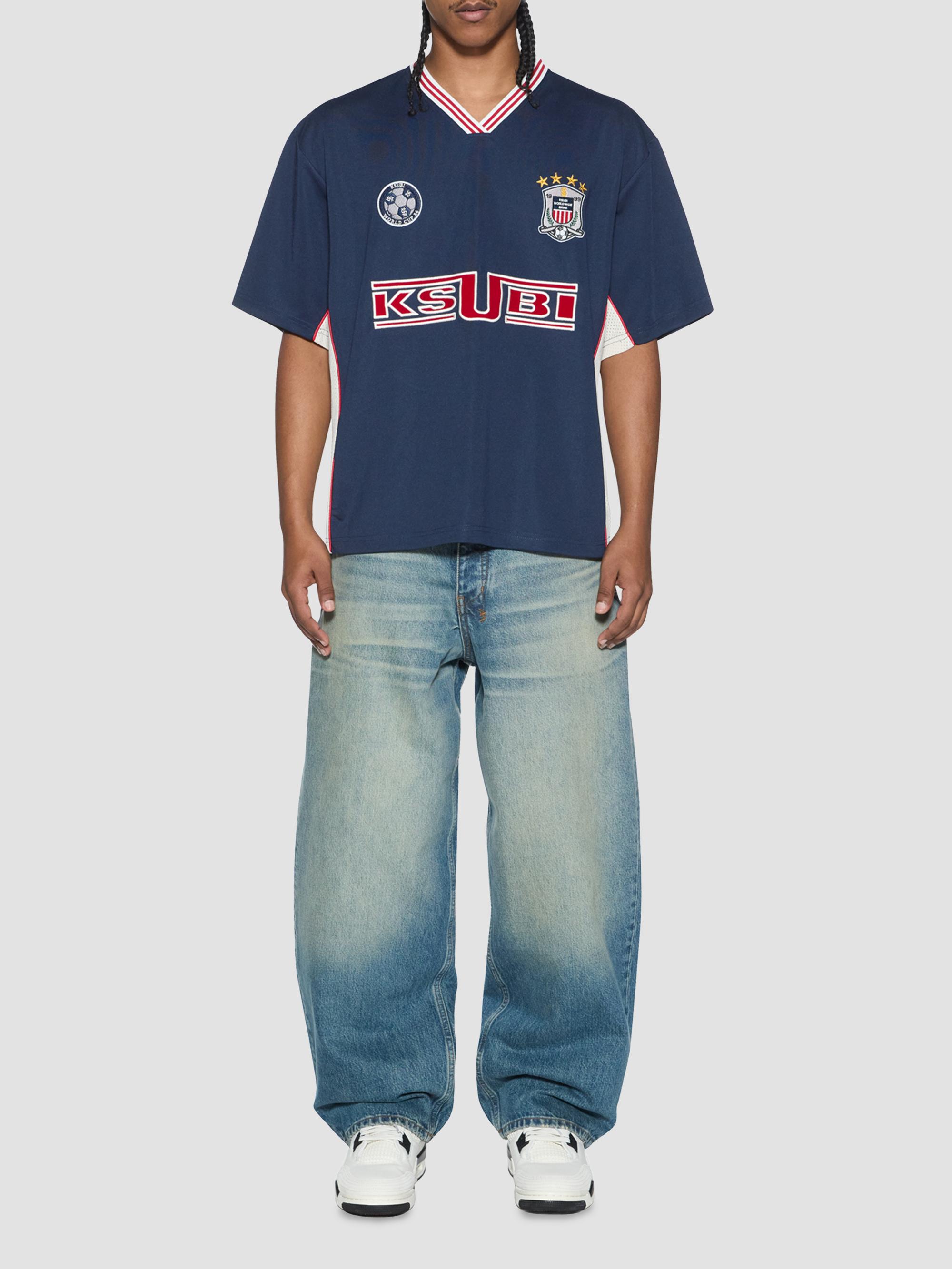 Ksubi Men's Offside Graphic Jersey T-Shirt - Navy | Thumbnail 2